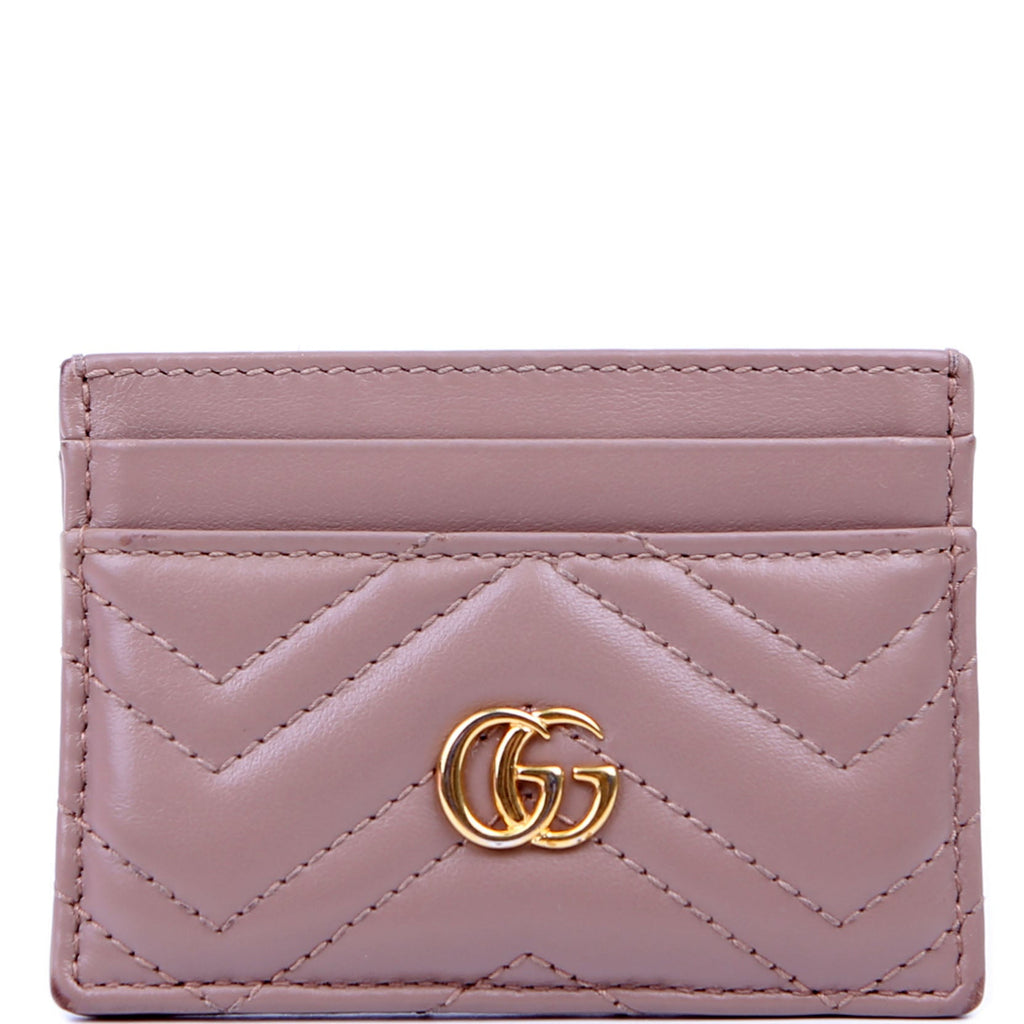 443127 GG Marmont Card Holder Nude