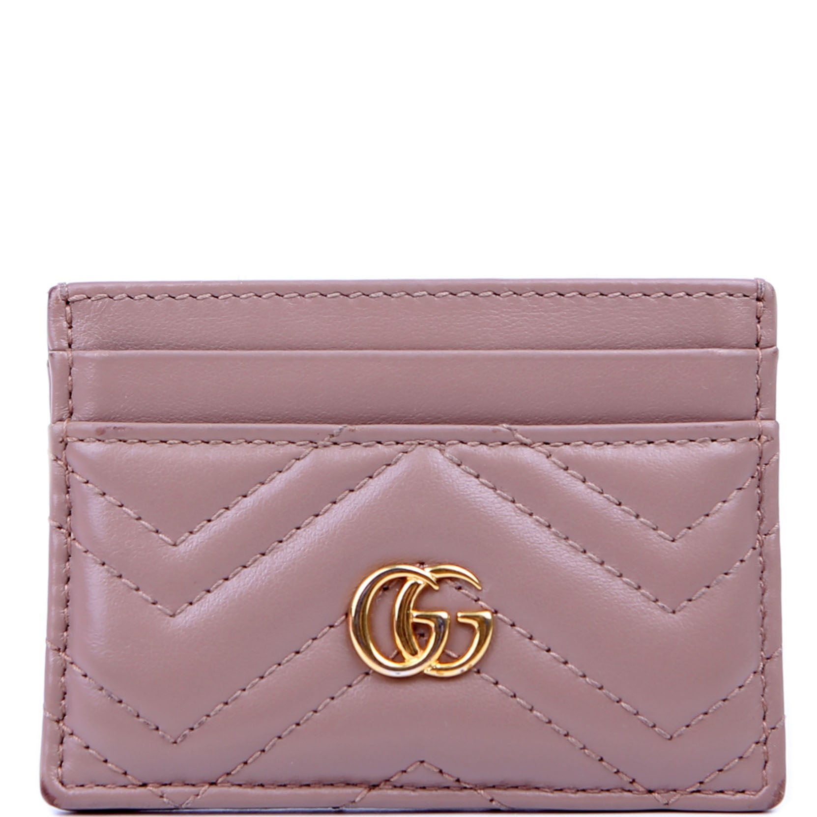 443127 GG Marmont Card Holder Nude