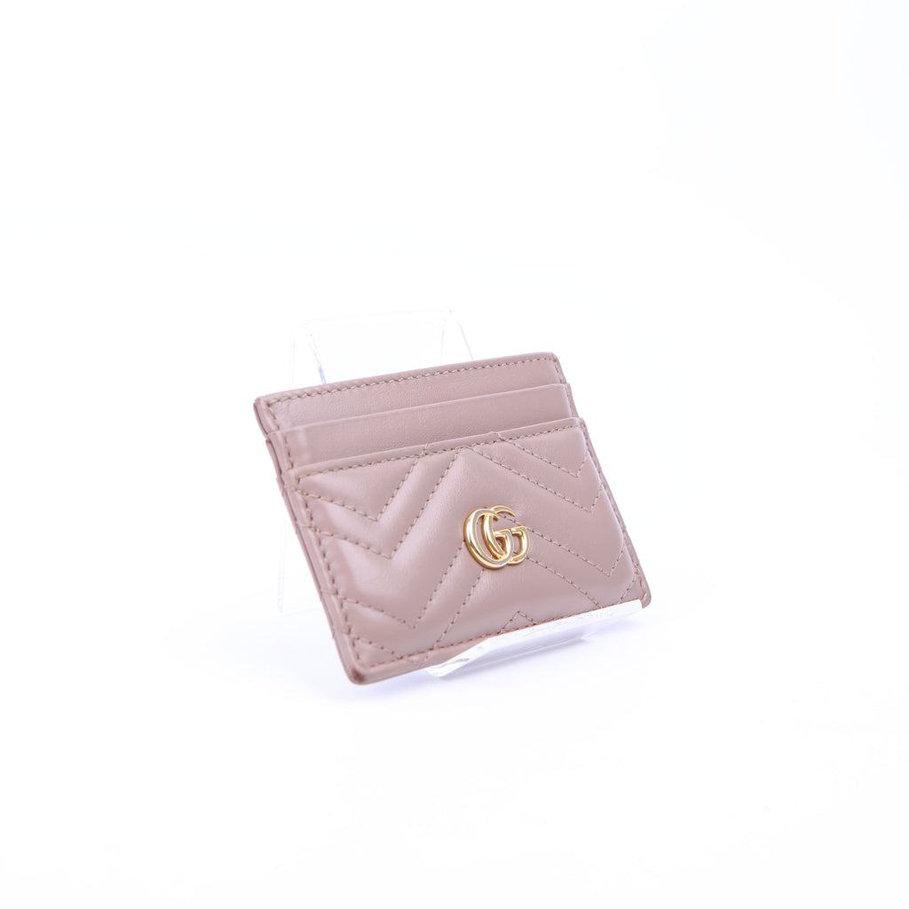 443127 GG Marmont Card Holder Nude