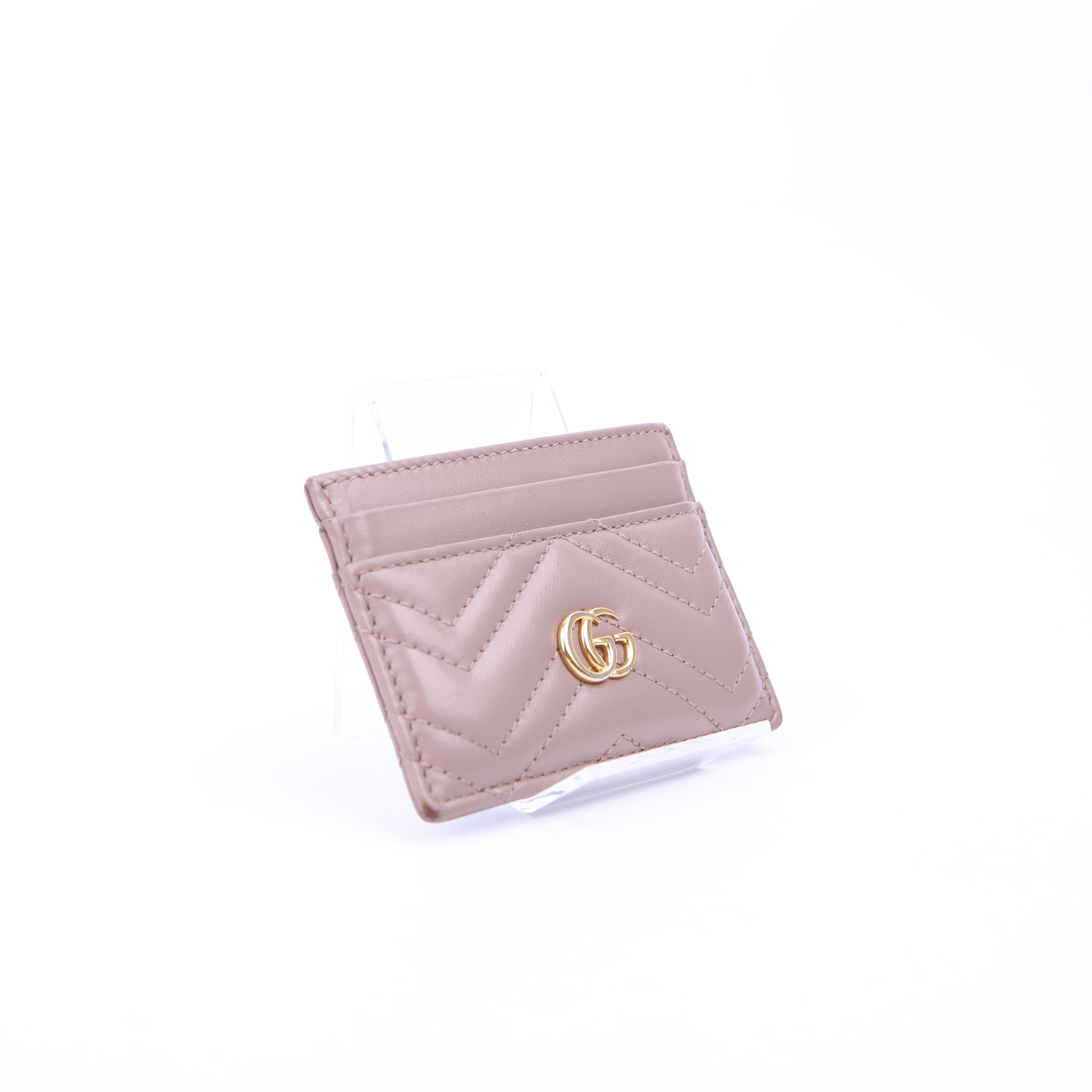 443127 GG Marmont Card Holder Nude