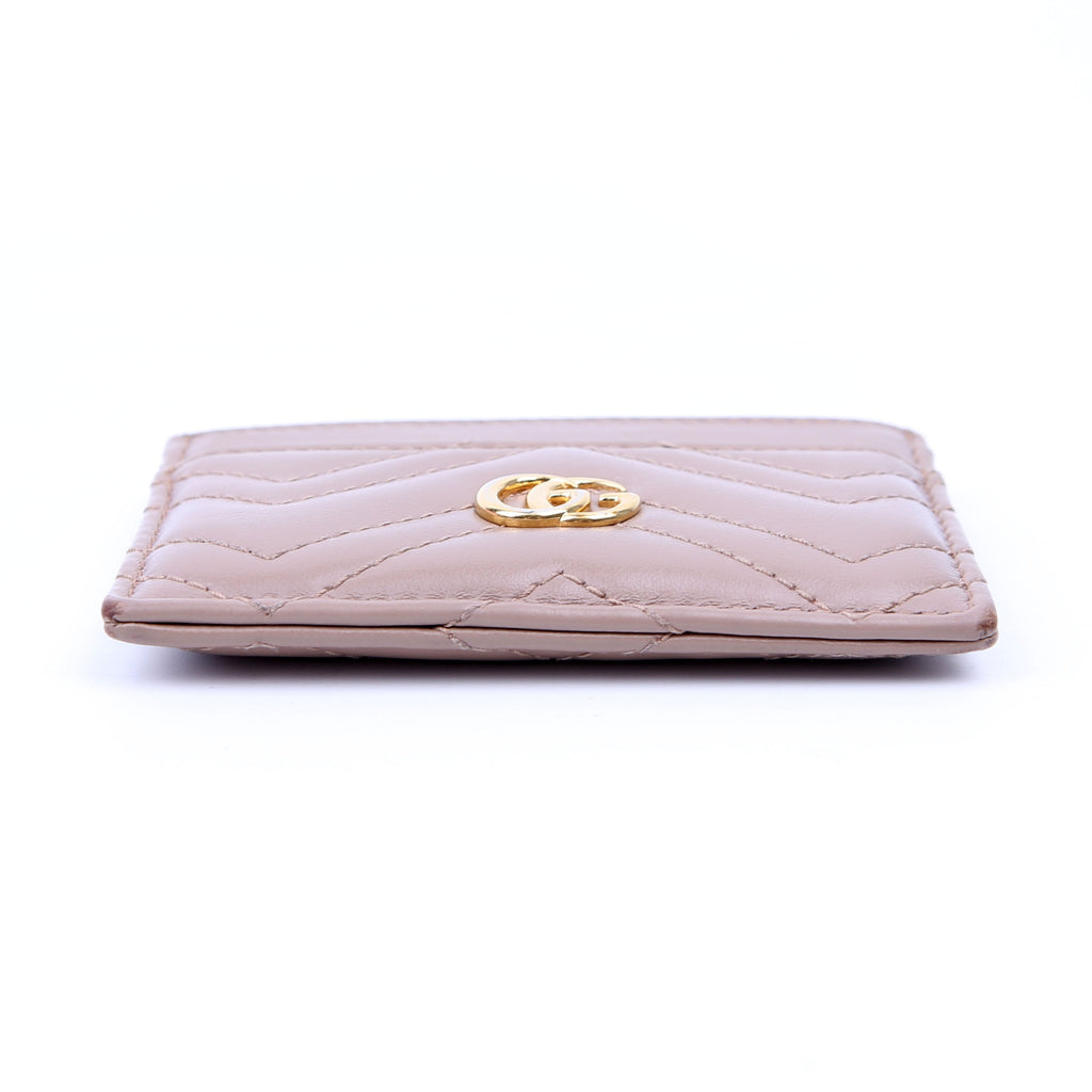 443127 GG Marmont Card Holder Nude