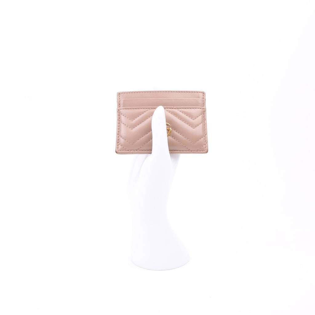 443127 GG Marmont Card Holder Nude