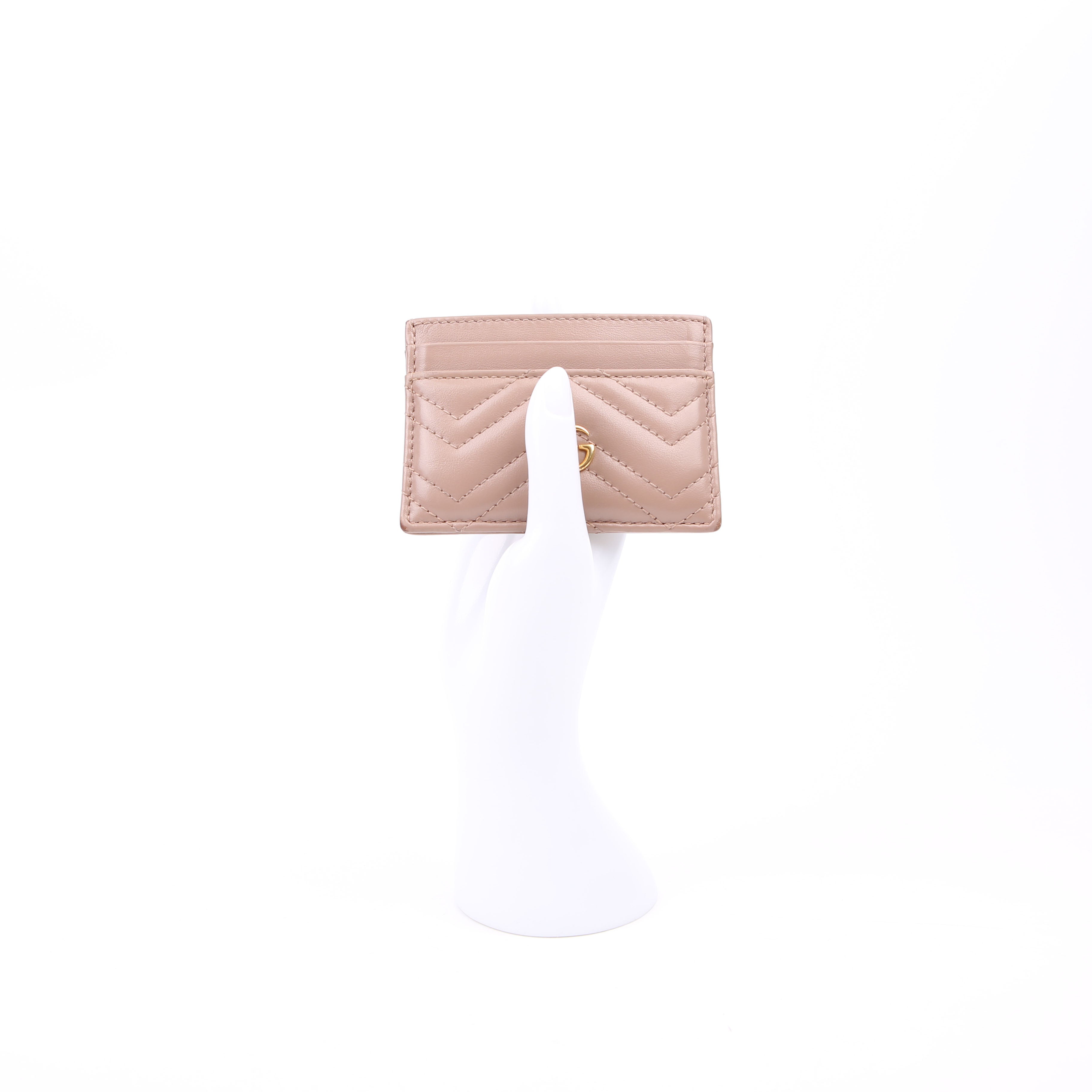 443127 GG Marmont Card Holder Nude