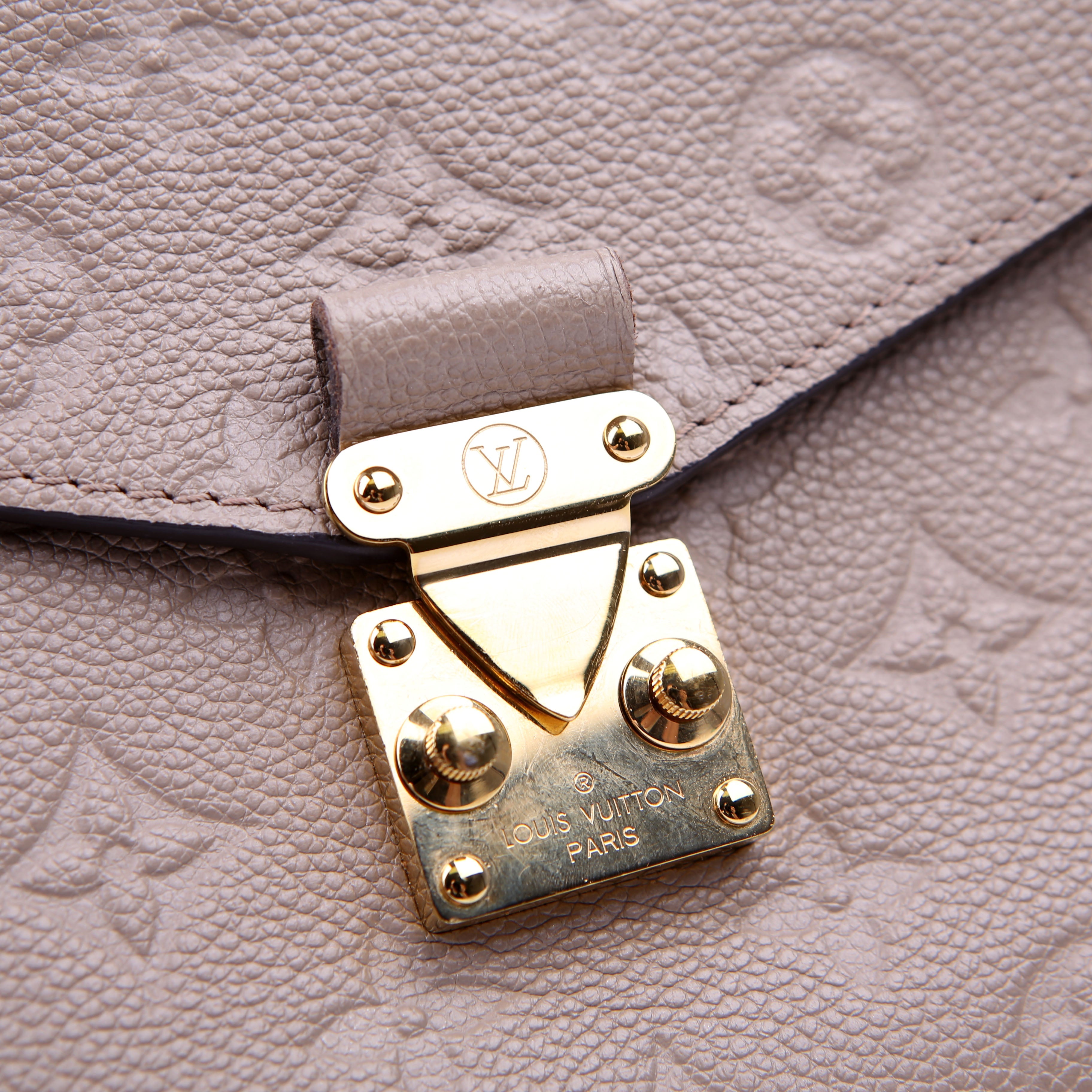 Pochette Metis Empreinte Taupe