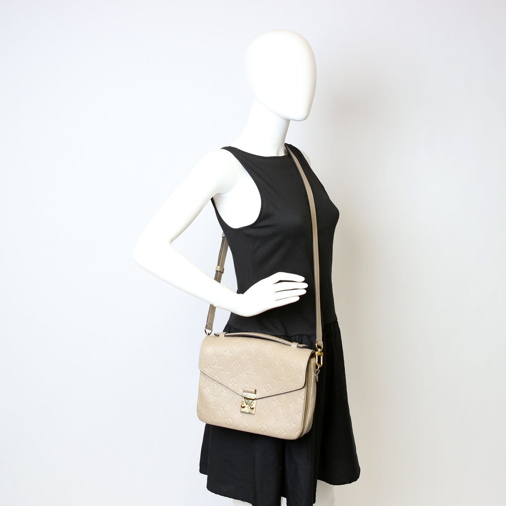 Pochette Metis Empreinte Taupe