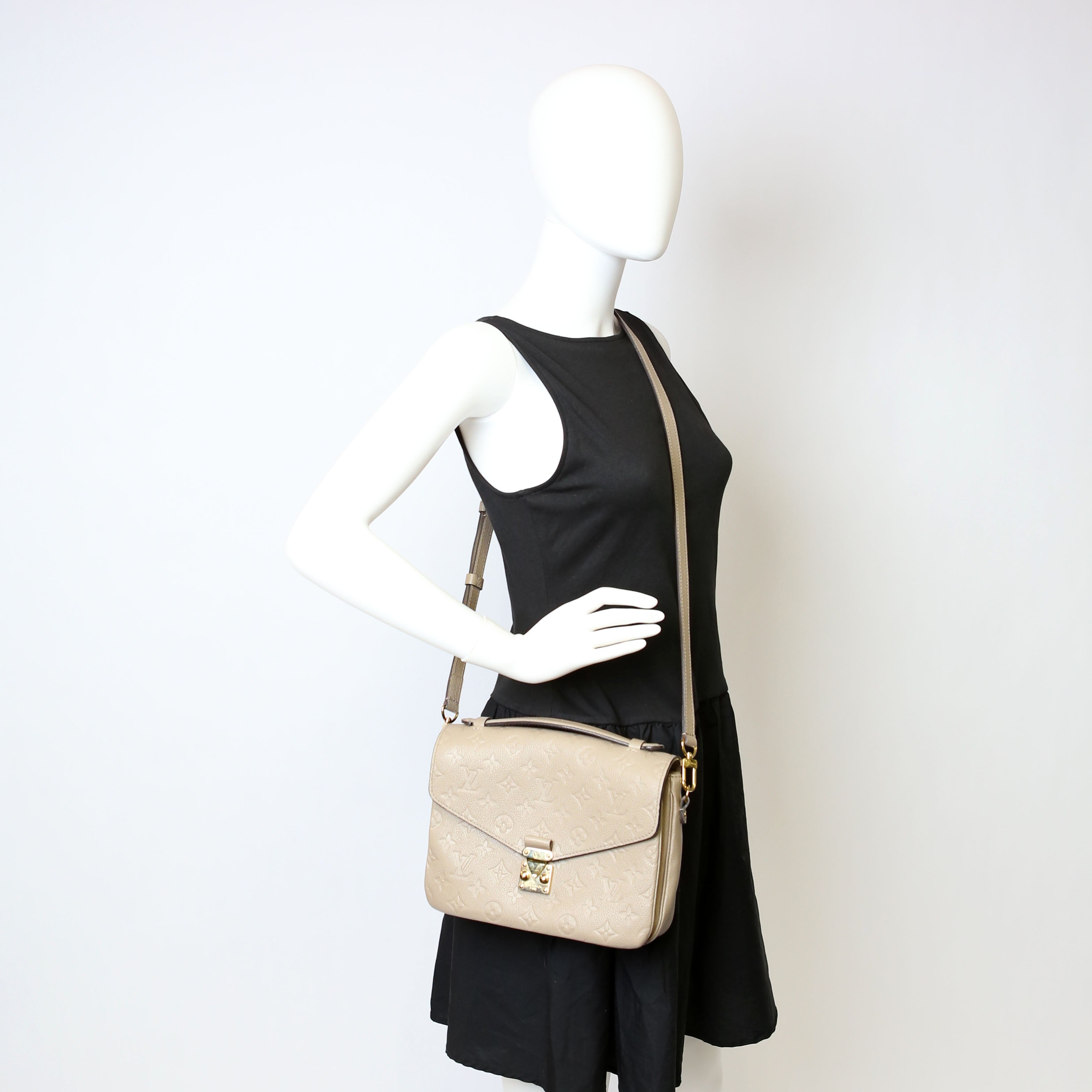 Pochette Metis Empreinte Taupe
