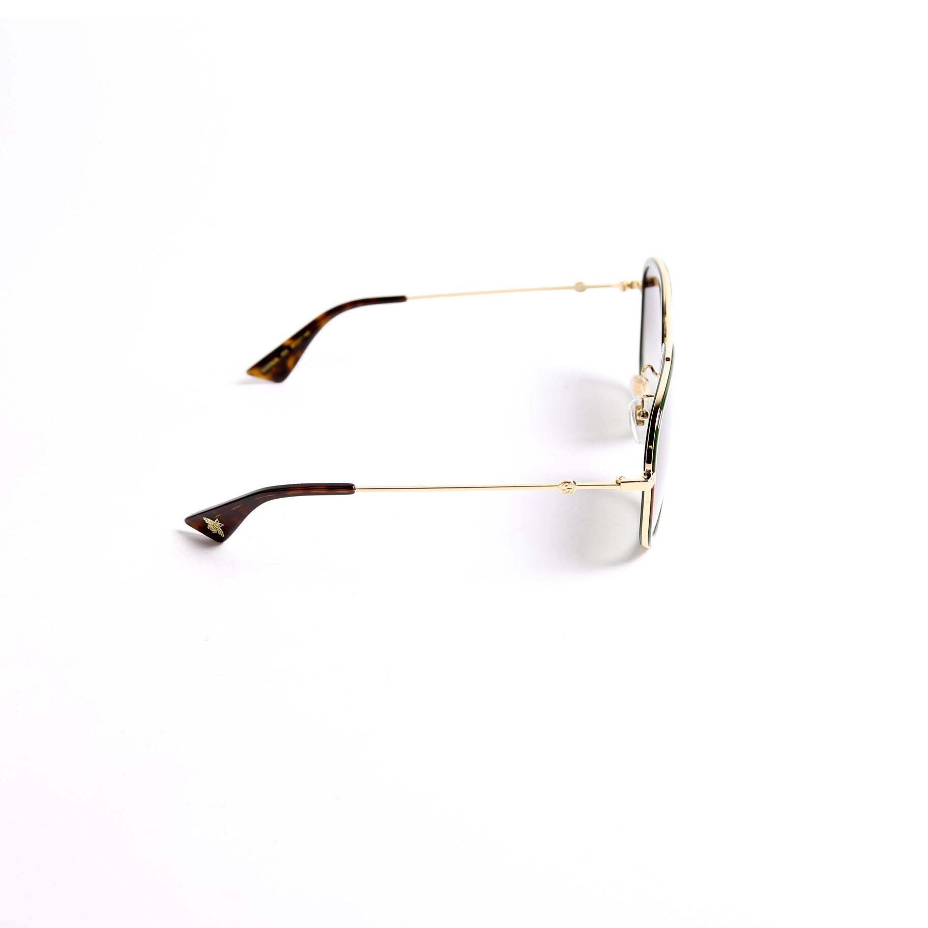 GG0062S Aviator Sunglasses Green/Red