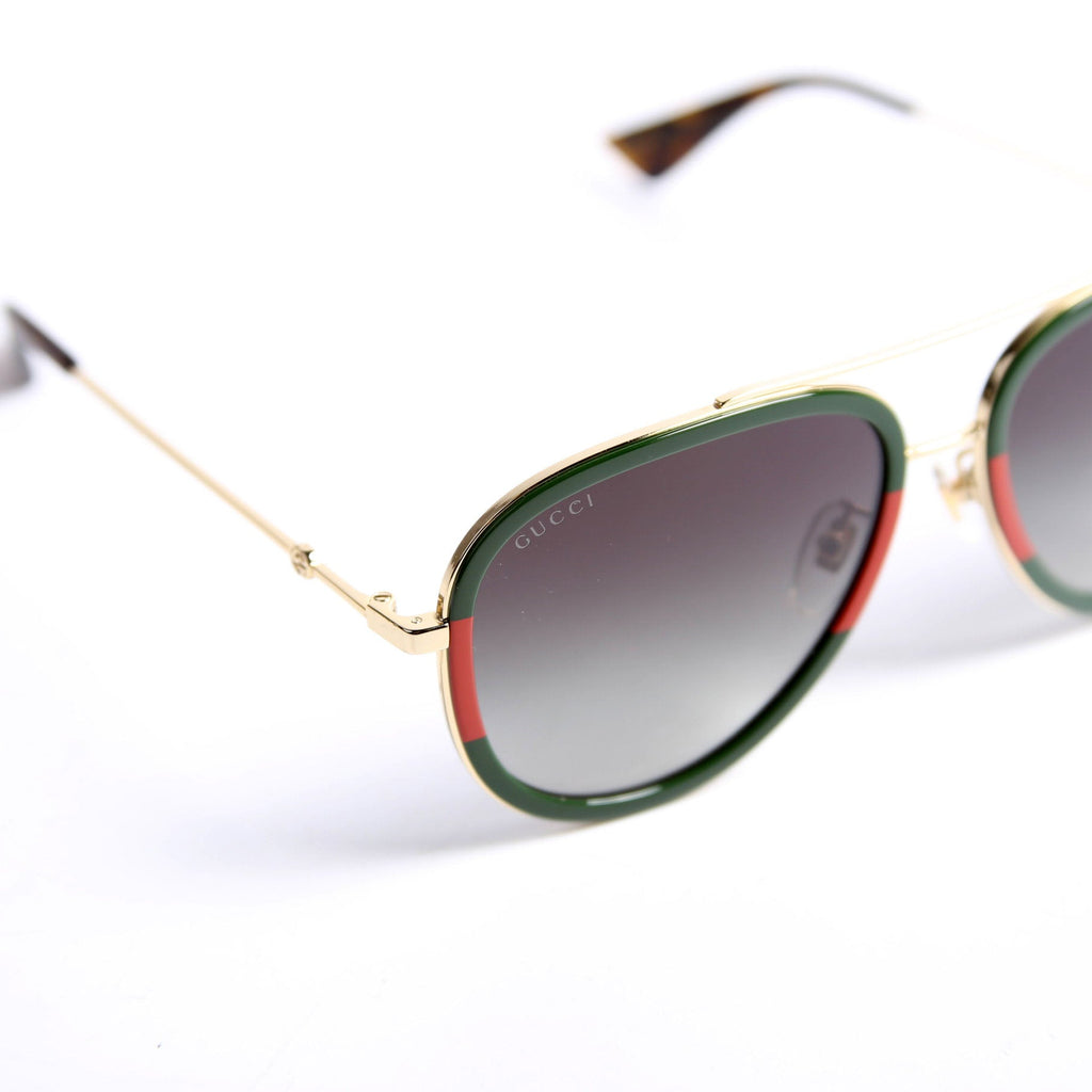 GG0062S Aviator Sunglasses Green/Red