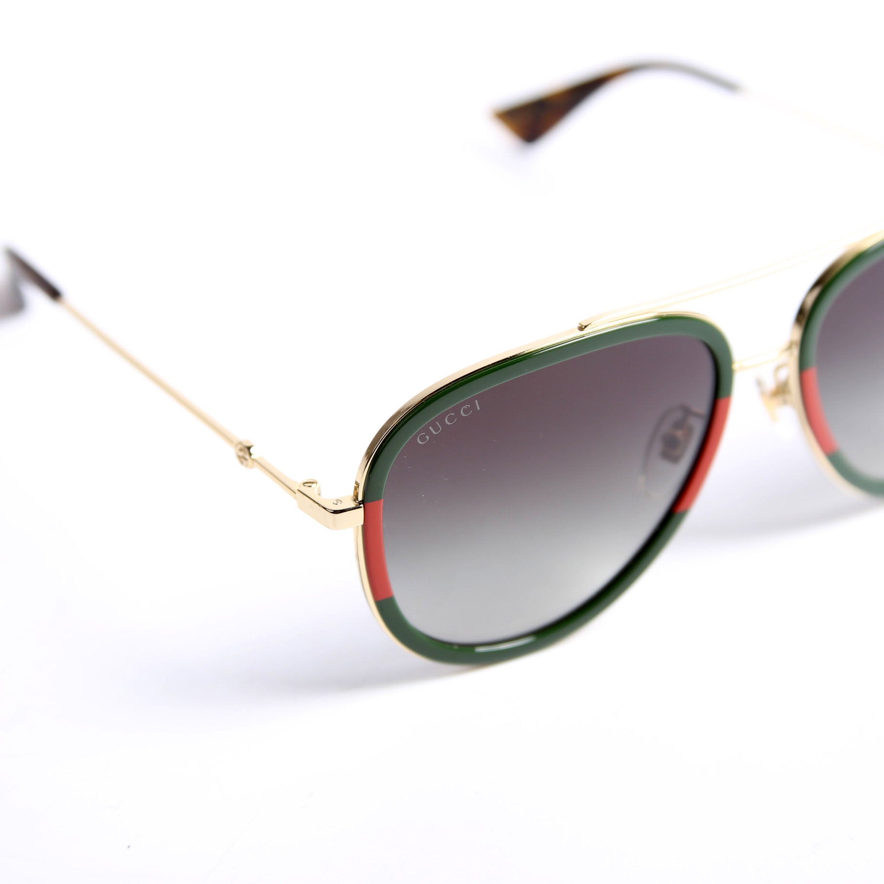 GG0062S Aviator Sunglasses Green/Red
