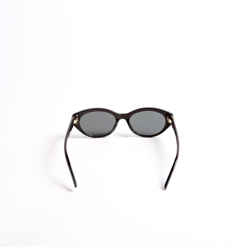 SAINT LAURENT SL M148/F Round Cat-Eye Sunglasses Black