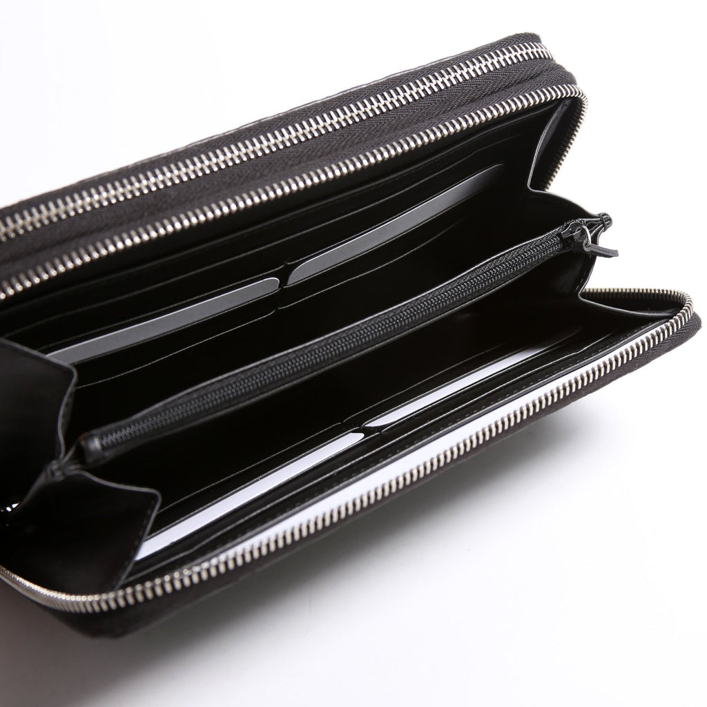449246 Micro Guccissima Travel Wallet Black