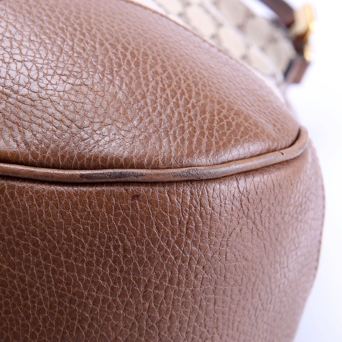 449244 GG Canvas Bree Hobo Tan/Brown