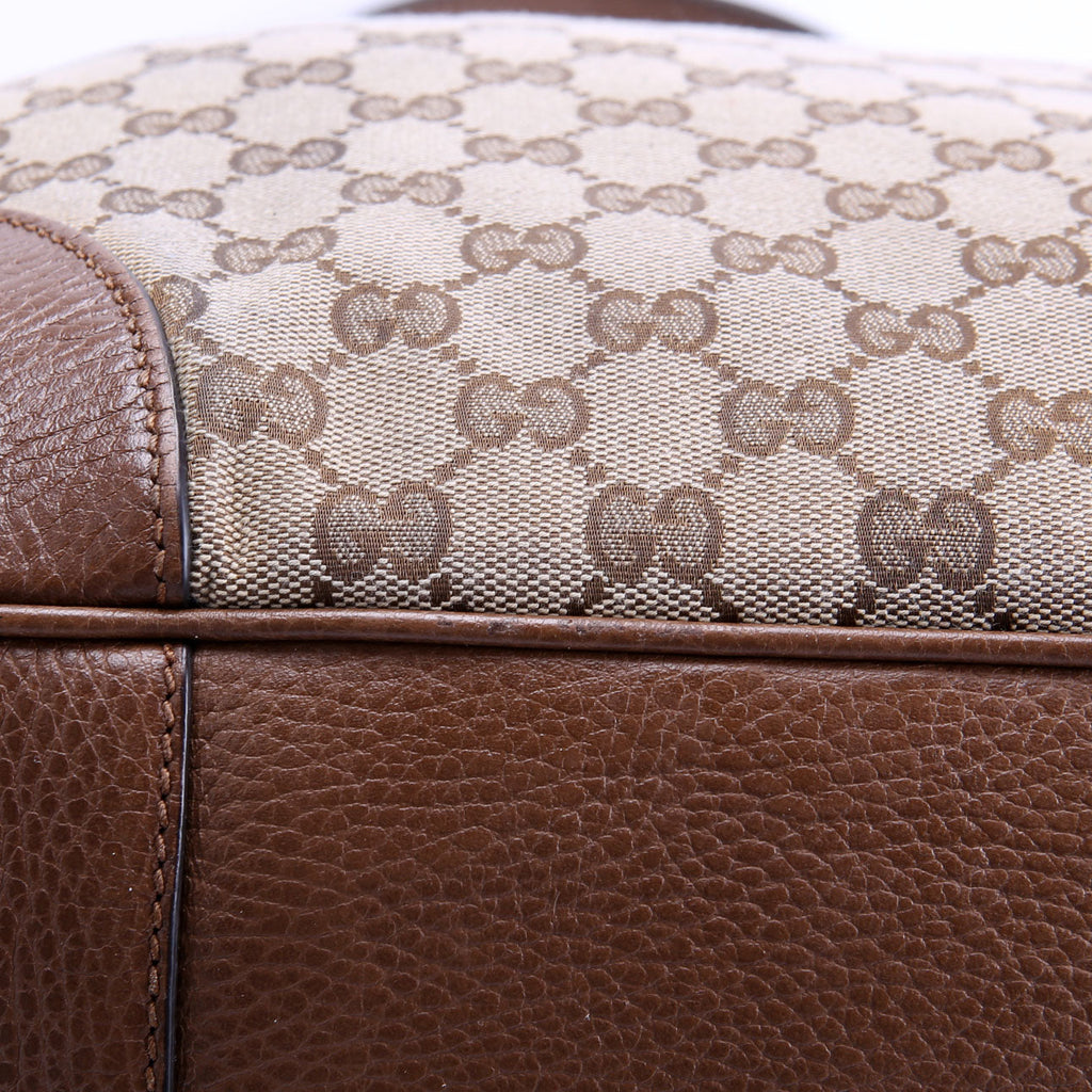 449244 GG Canvas Bree Hobo Tan/Brown