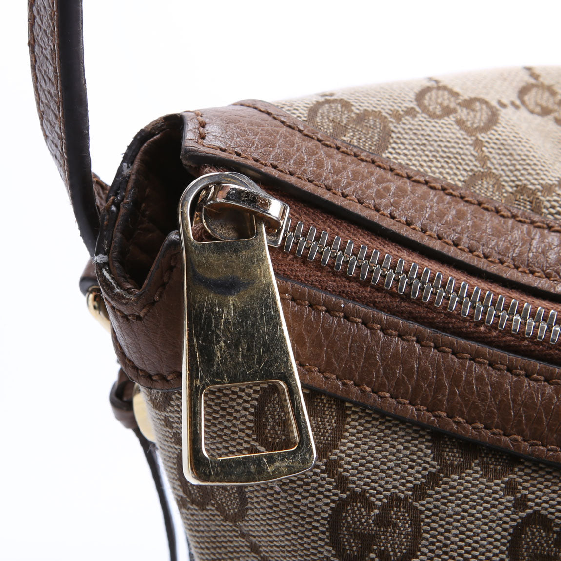 449244 GG Canvas Bree Hobo Tan/Brown