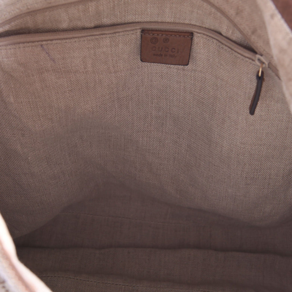 449244 GG Canvas Bree Hobo Tan/Brown