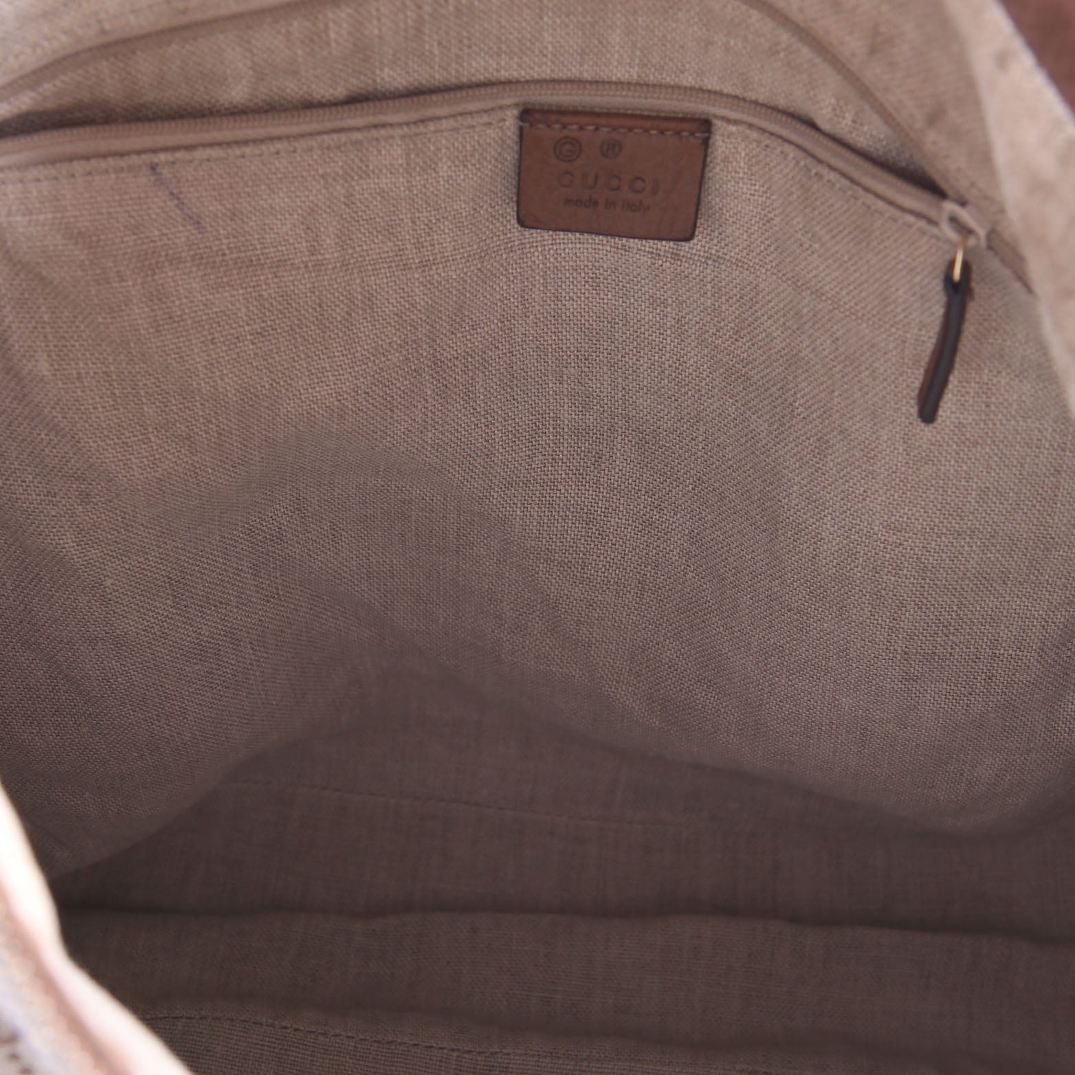 449244 GG Canvas Bree Hobo Tan/Brown