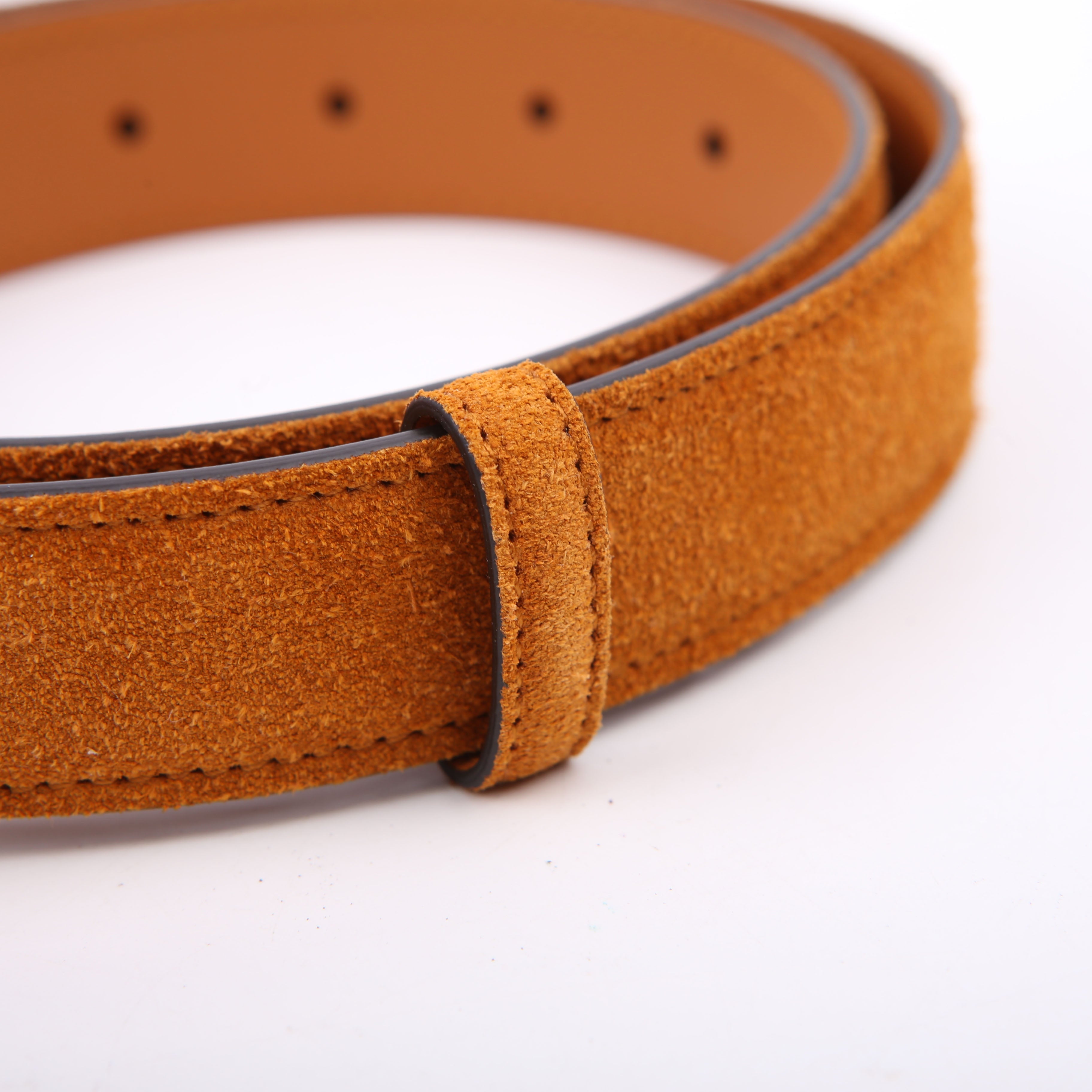 Gucci 690557 Blondie Suede Belt Size 70/28 Tan