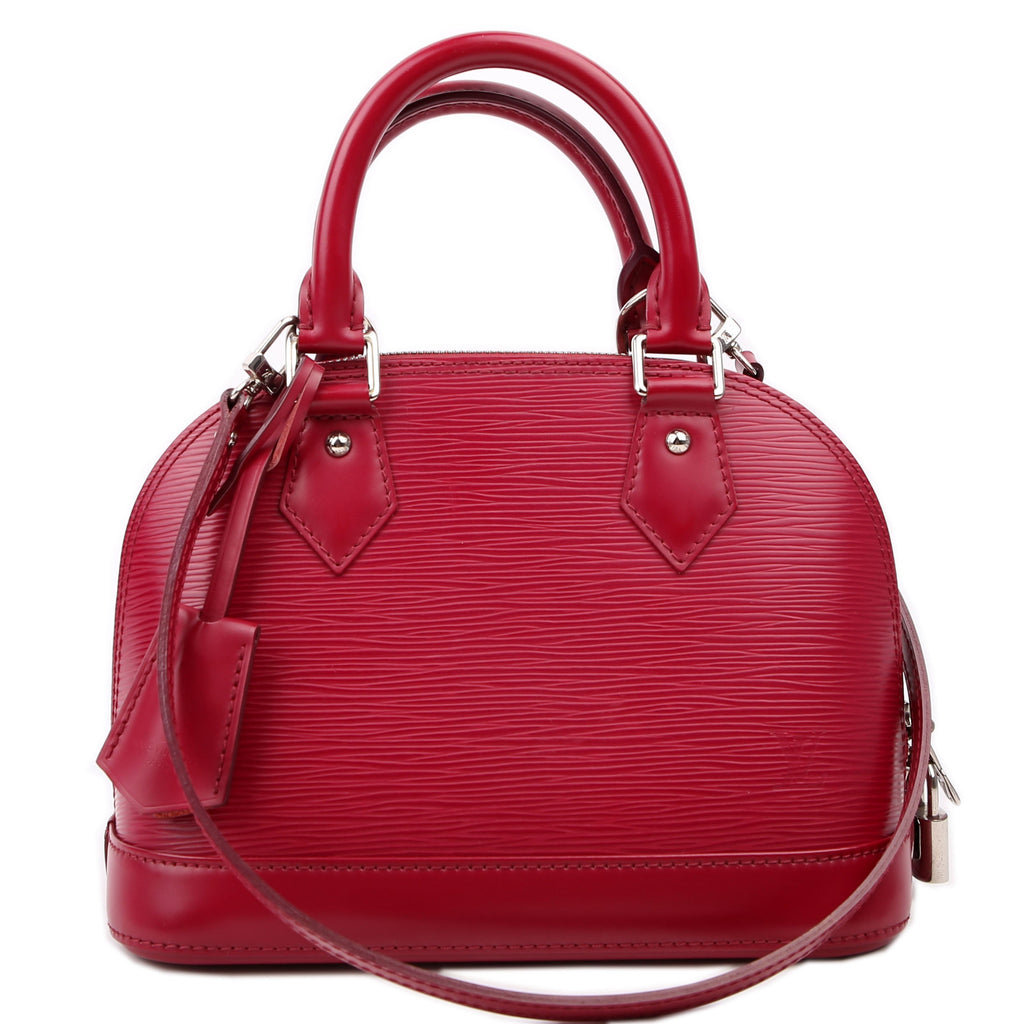 Alma BB With Strap Epi Burgundy