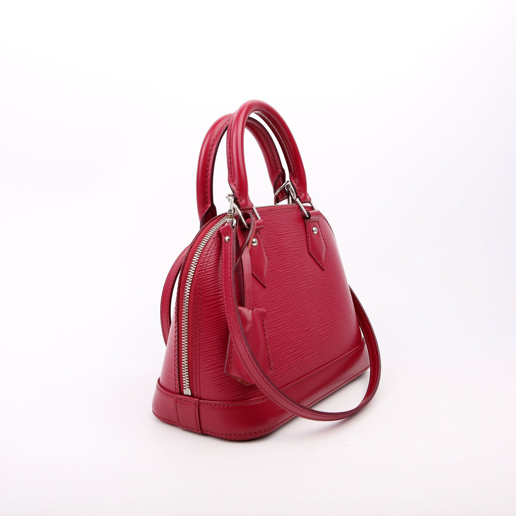 Alma BB With Strap Epi Burgundy