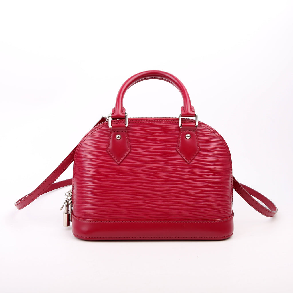 Alma BB With Strap Epi Burgundy