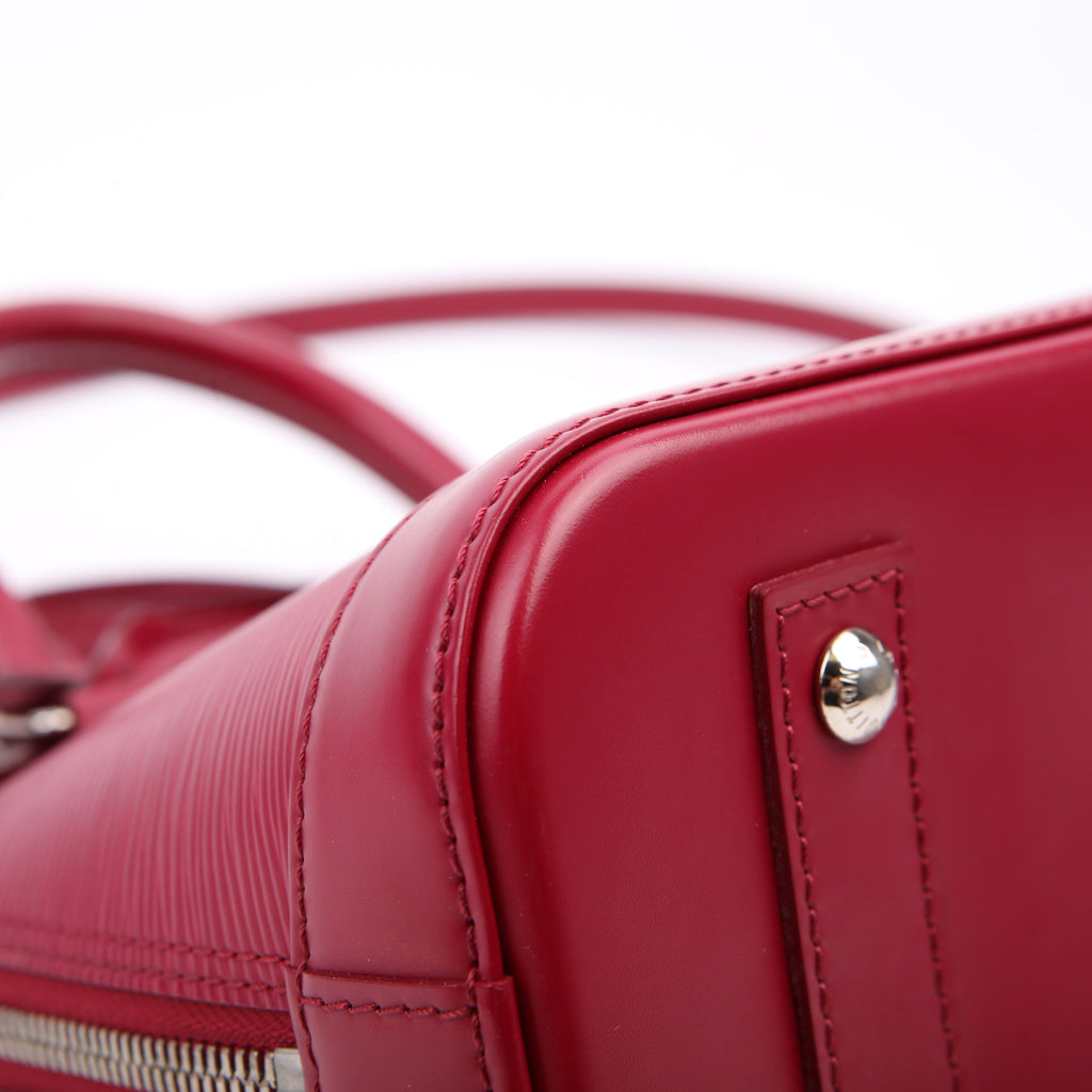 Alma BB With Strap Epi Burgundy