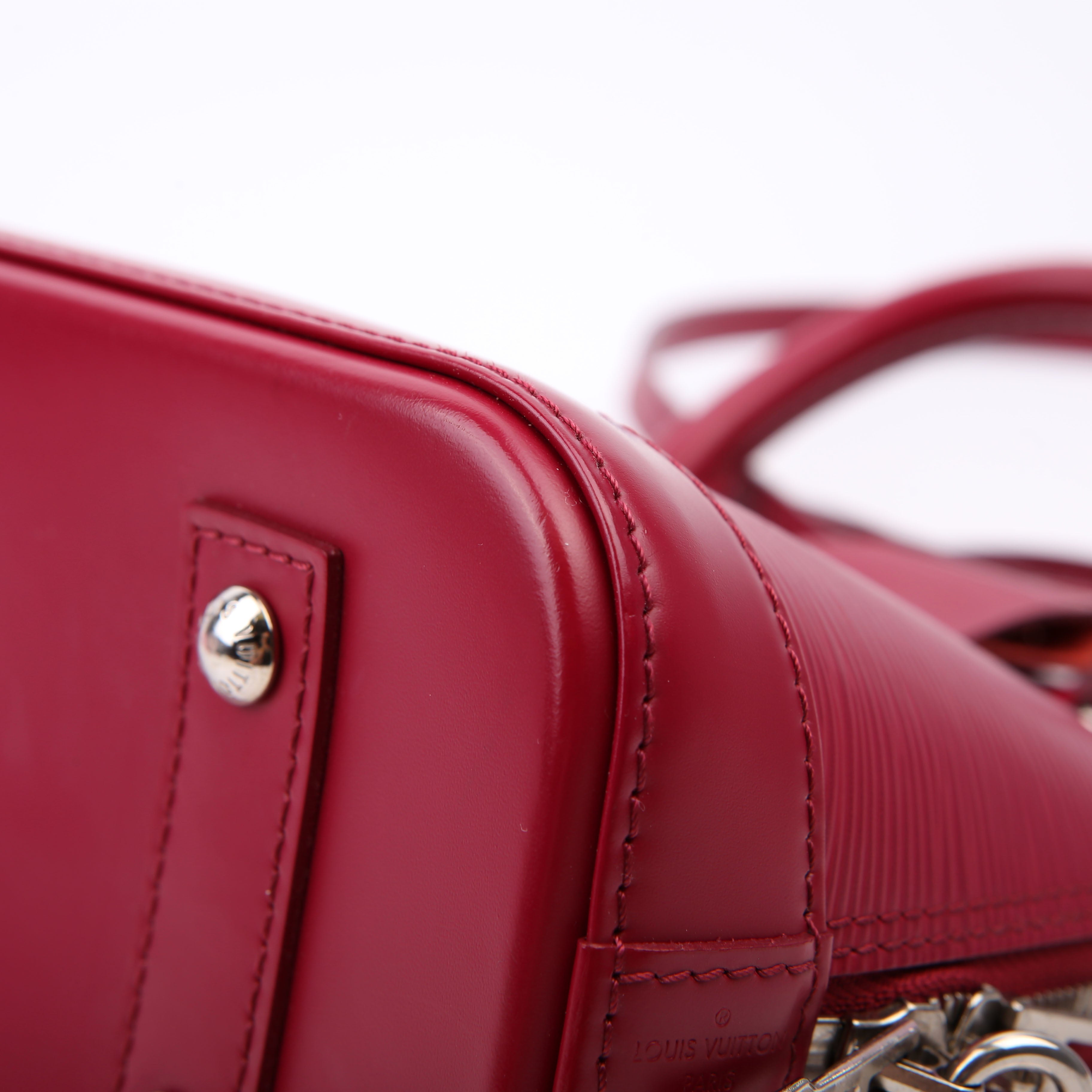 Alma BB With Strap Epi Burgundy