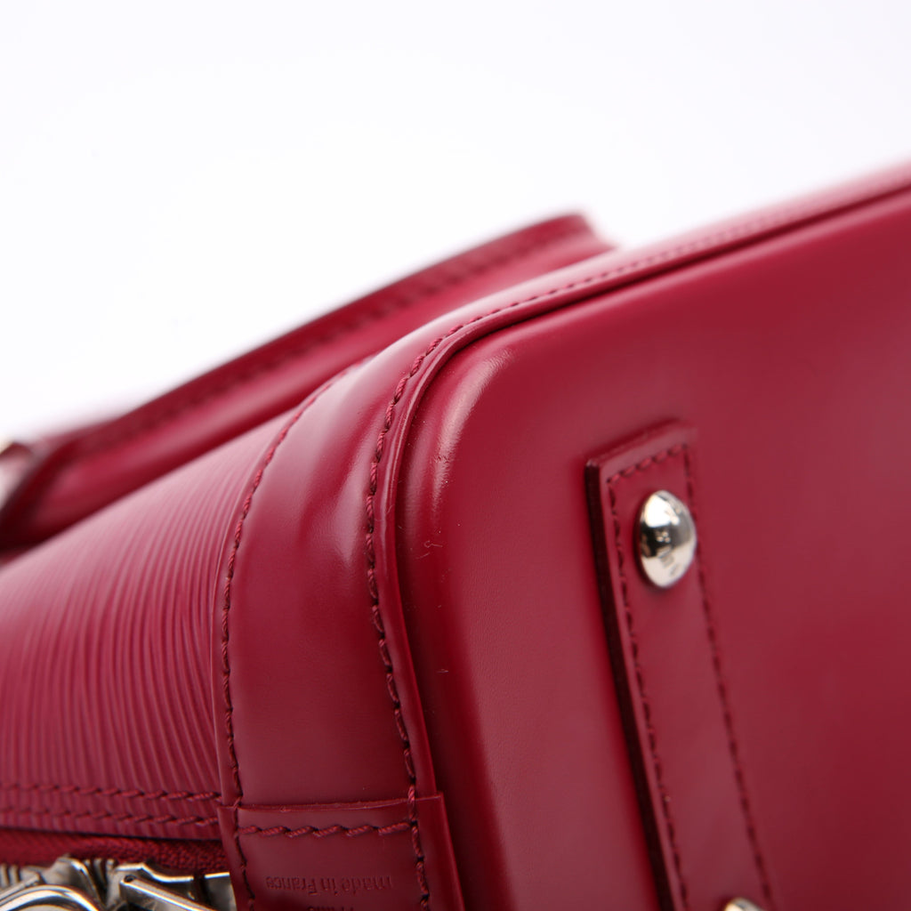 Alma BB With Strap Epi Burgundy