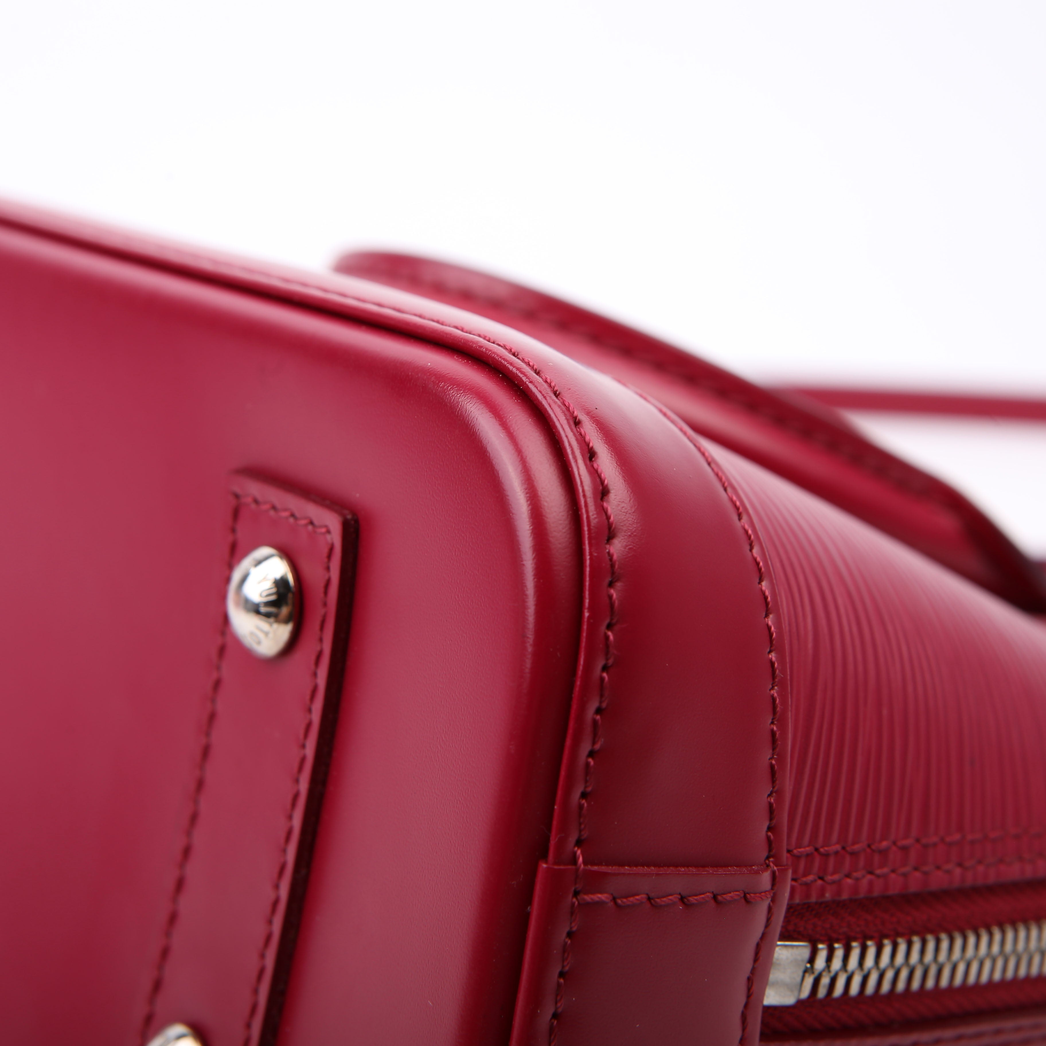 Alma BB With Strap Epi Burgundy
