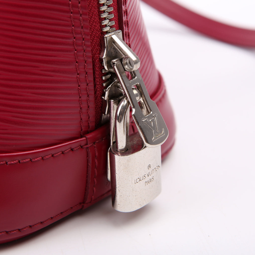 Alma BB With Strap Epi Burgundy
