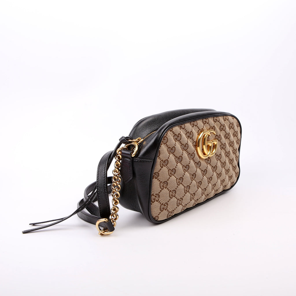 447632 Marmont Small GG Canvas Camera Black
