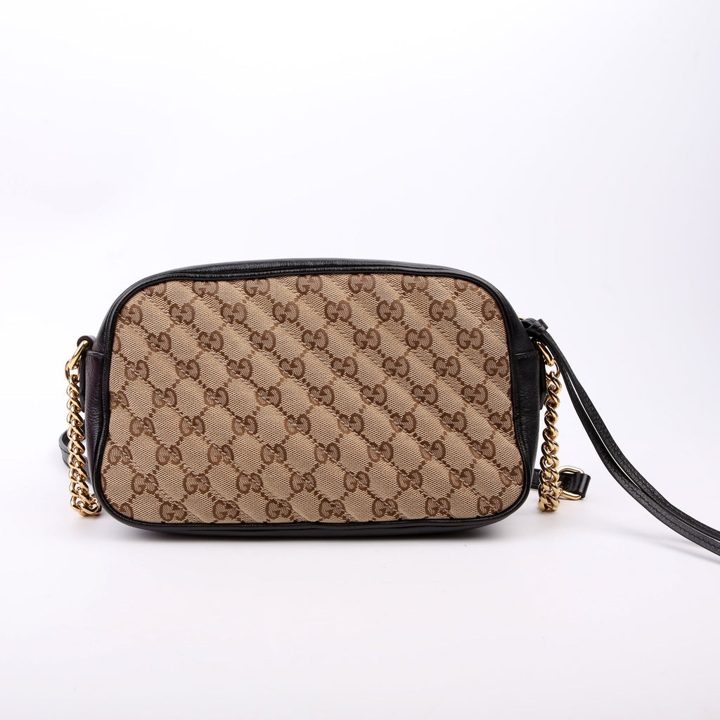 447632 Marmont Small GG Canvas Camera Black