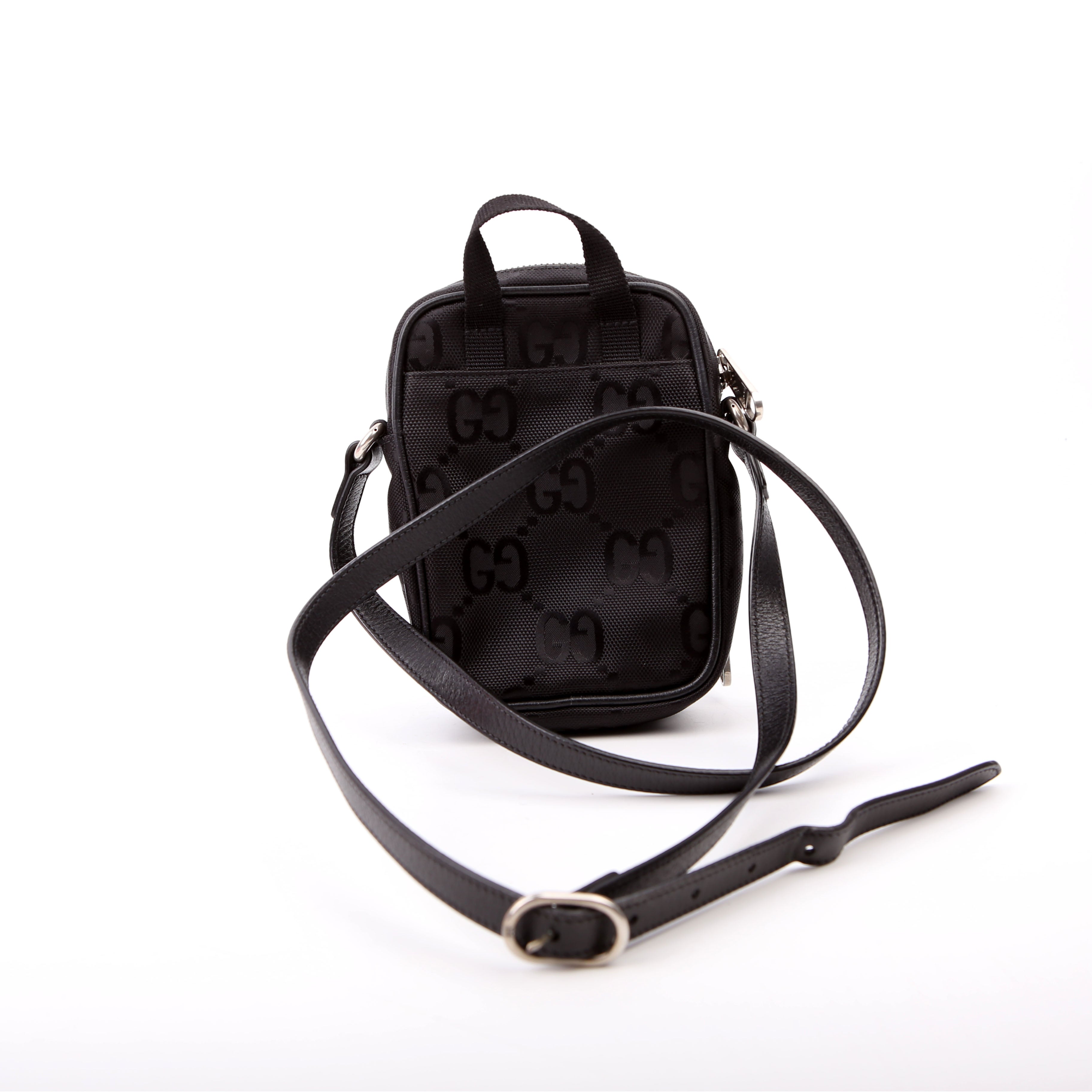 Gucci 643882 GG Nylon Off the Grid Mini Shoulder Black