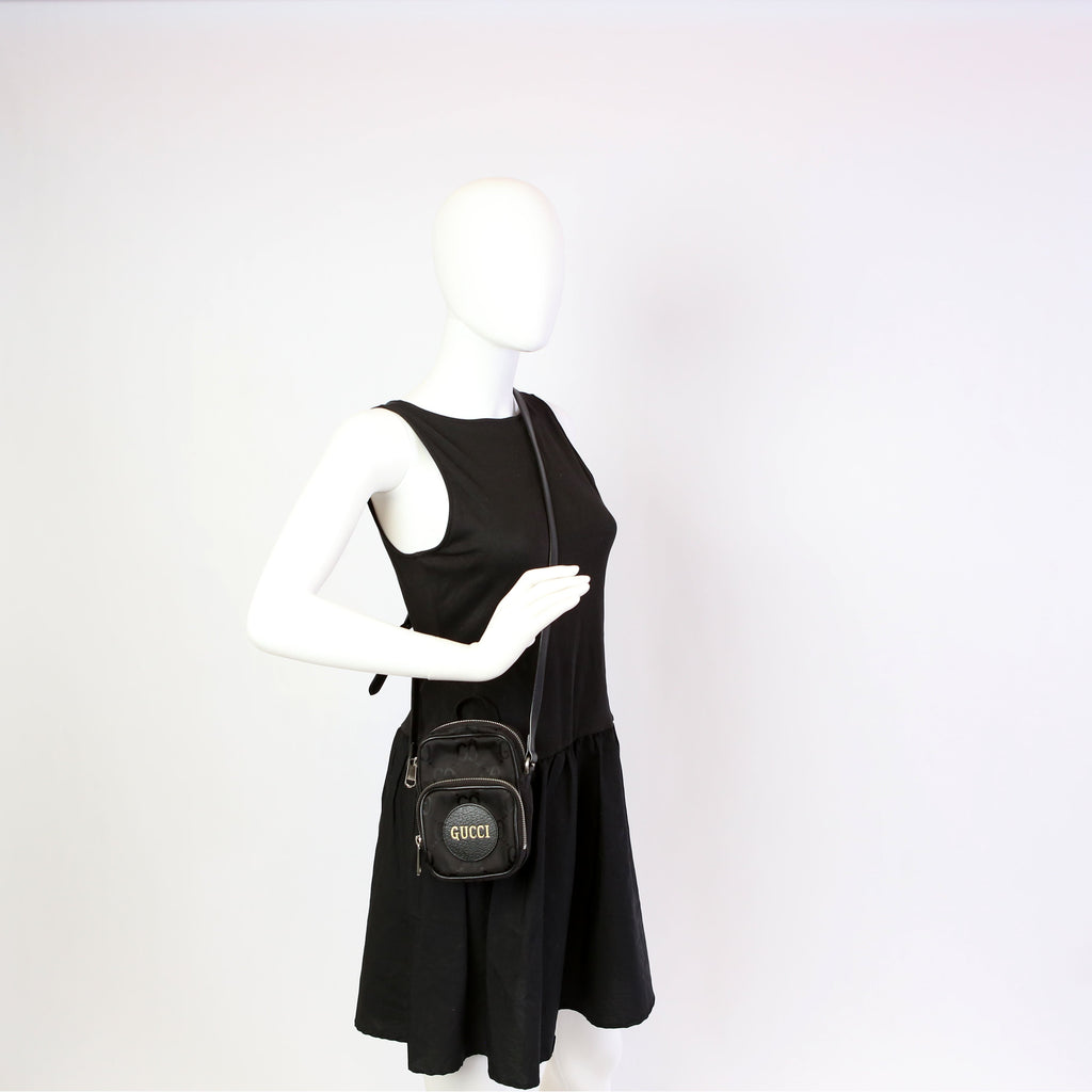 Gucci 643882 GG Nylon Off the Grid Mini Shoulder Black
