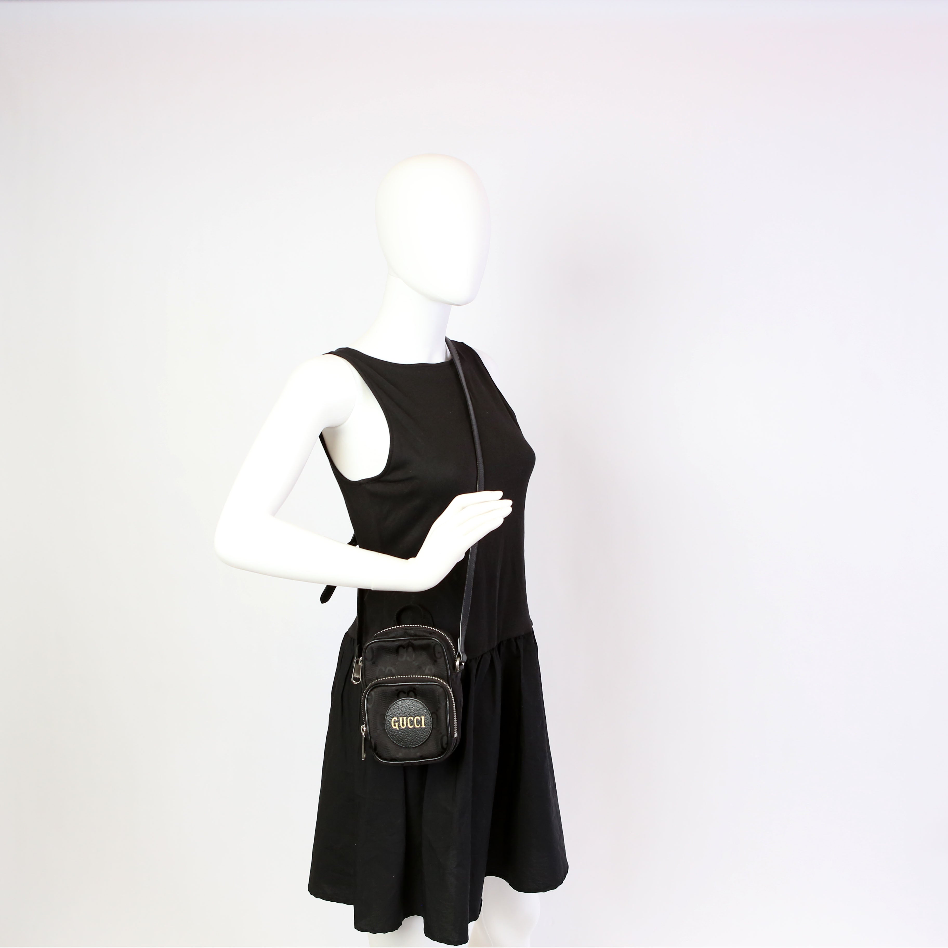 Gucci 643882 GG Nylon Off the Grid Mini Shoulder Black