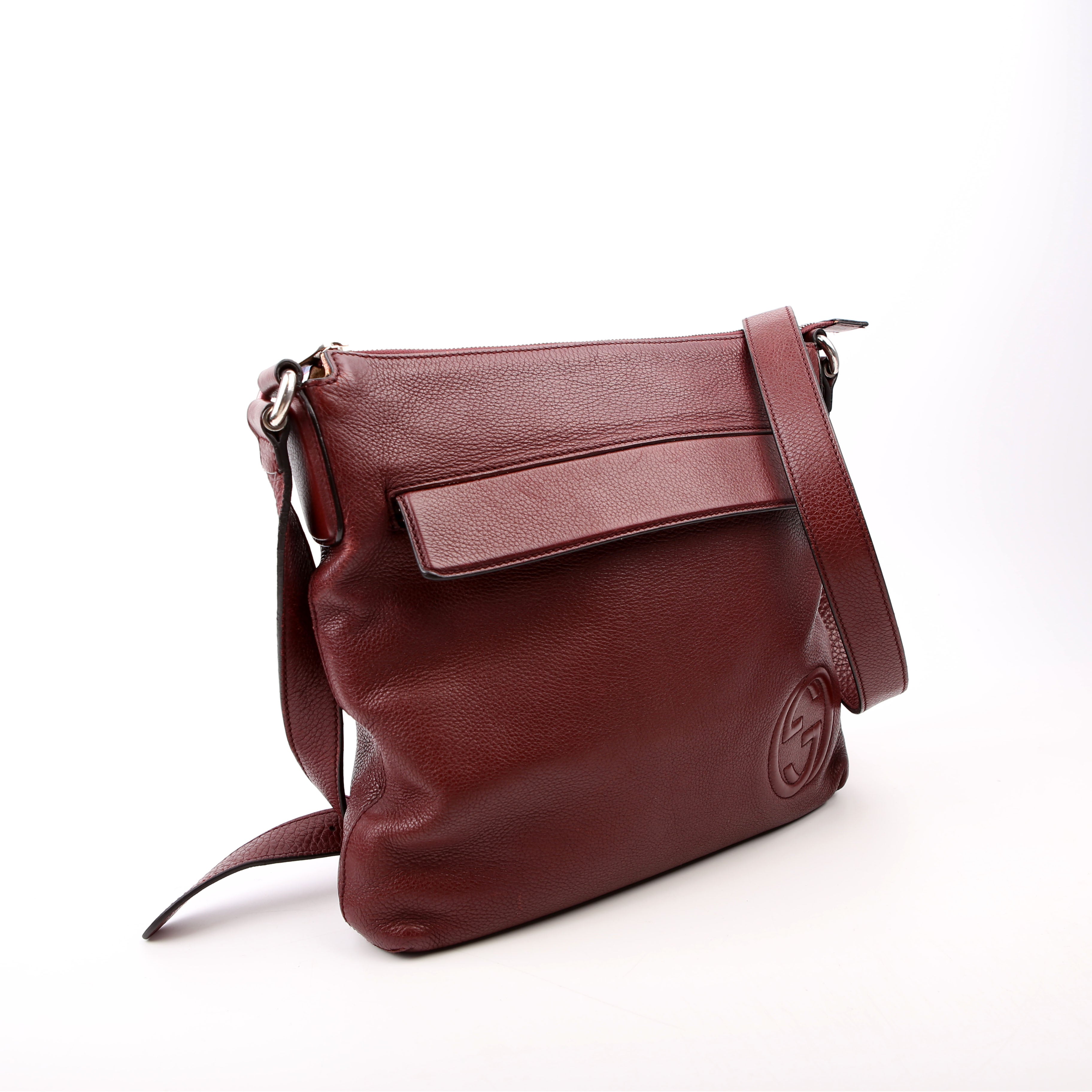 Gucci 322059 Soho Medium Messenger Burgundy