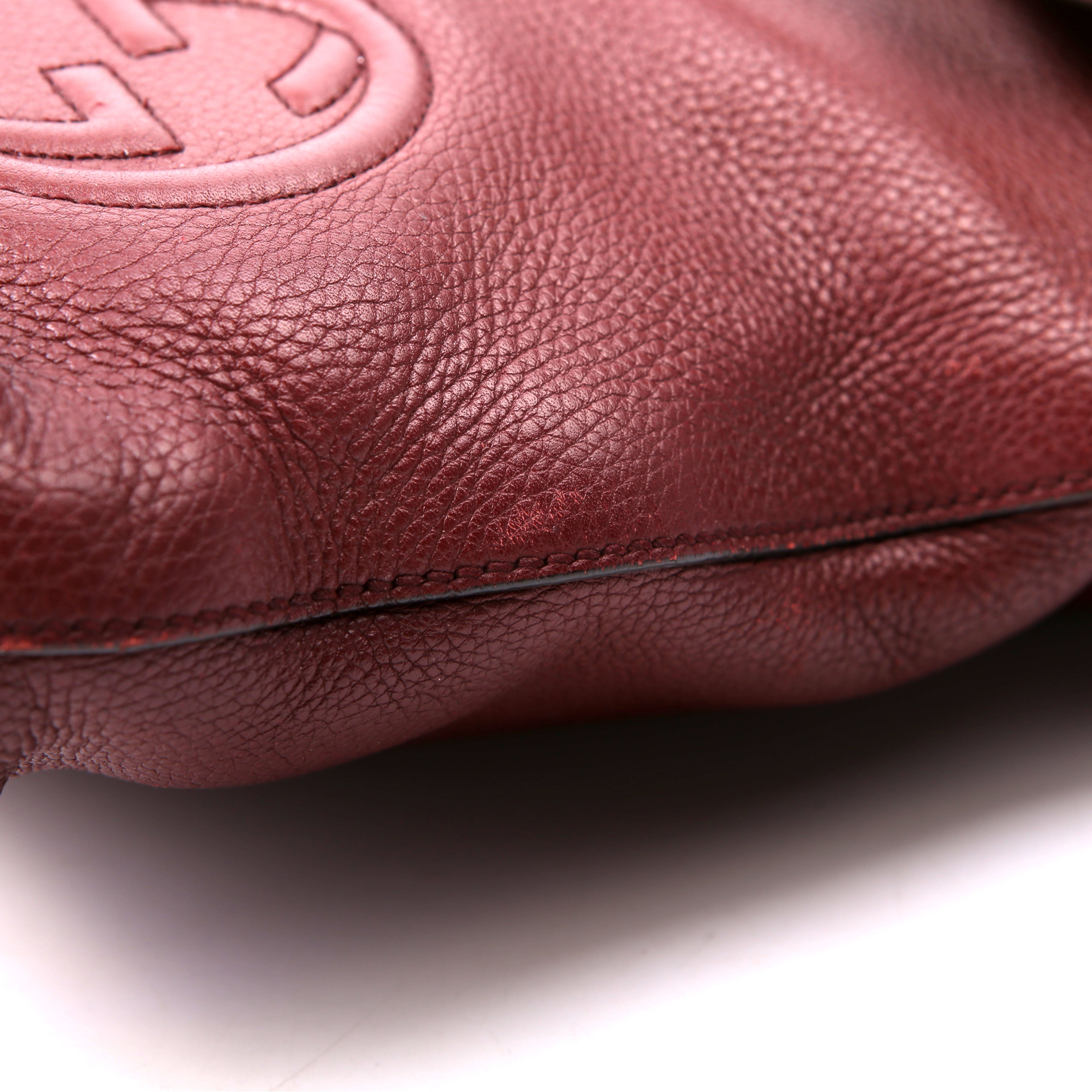 Gucci 322059 Soho Medium Messenger Burgundy