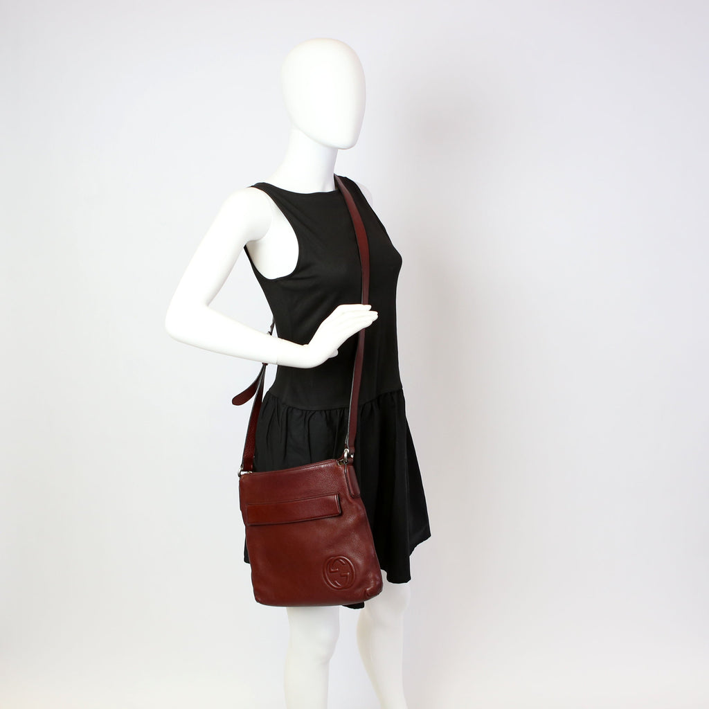 Gucci 322059 Soho Medium Messenger Burgundy