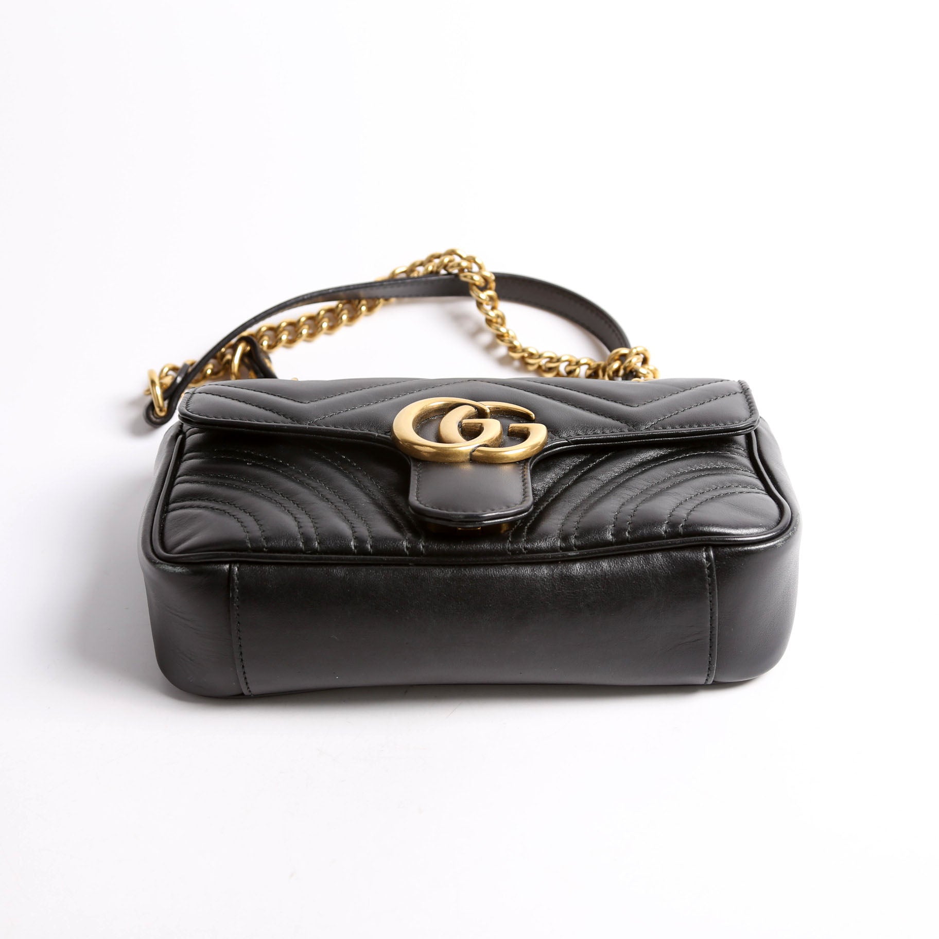 446744 Marmont Leather Shoulder Mini Flap