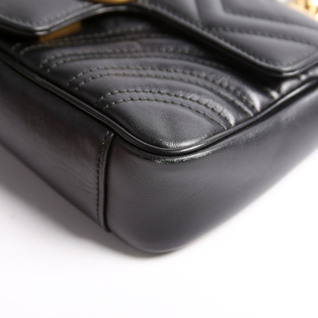 446744 Marmont Leather Shoulder Mini Flap