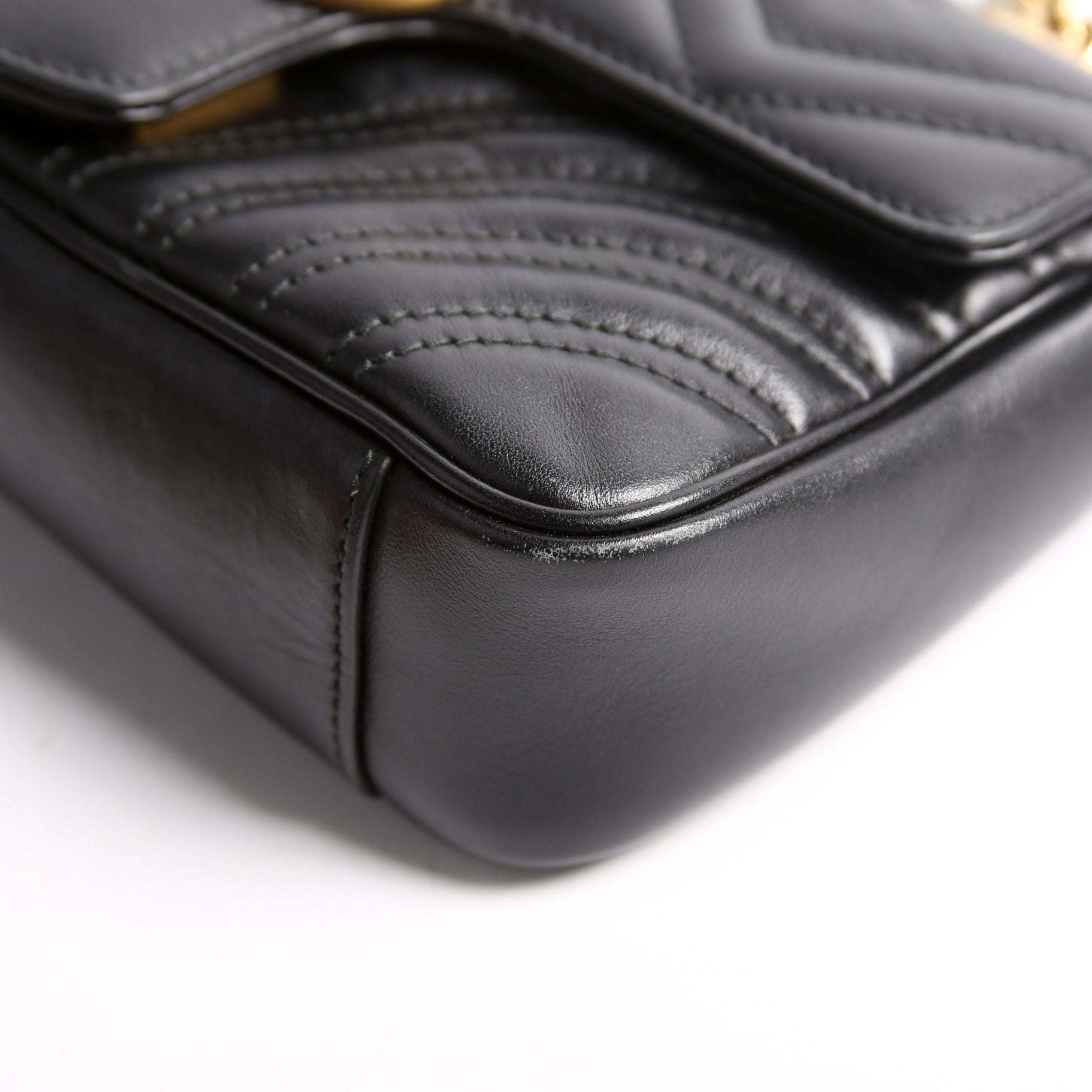 446744 Marmont Leather Shoulder Mini Flap