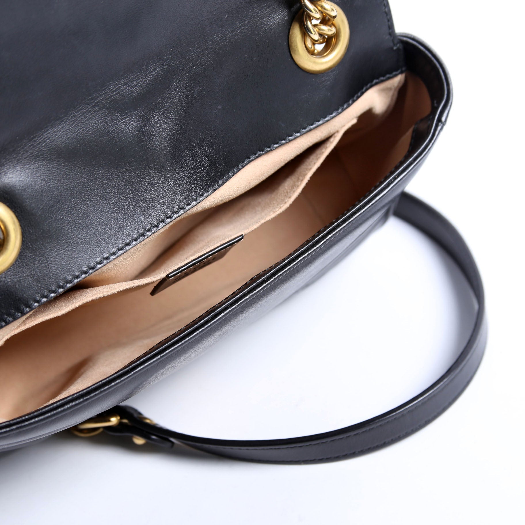 446744 Marmont Leather Shoulder Mini Flap