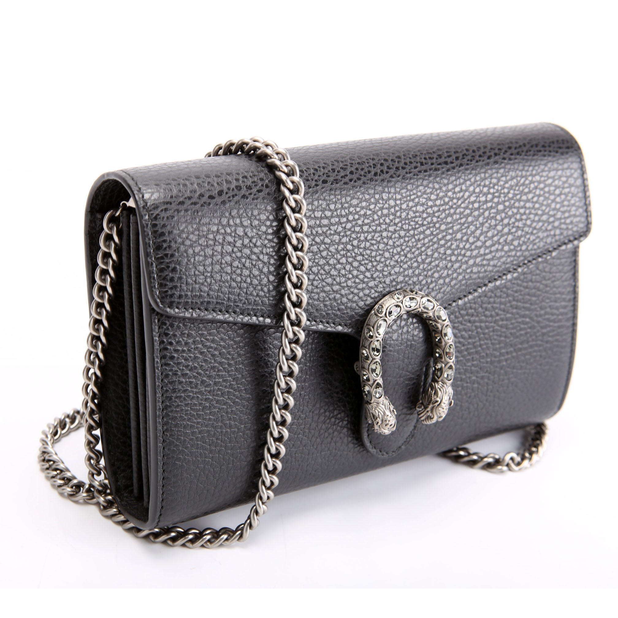 401231 Dionysus Mini Wallet Black/Silver