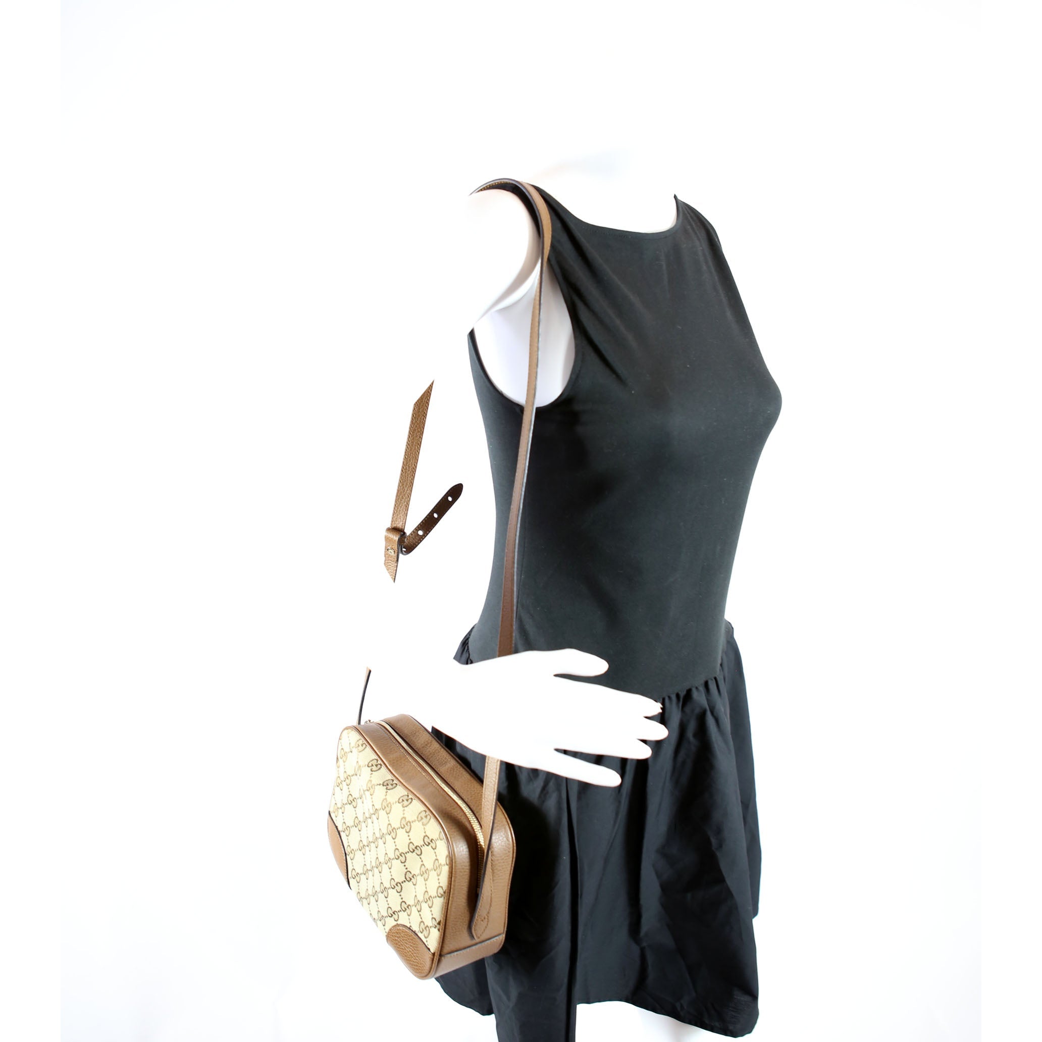 449413 Bree GG Crossbody Brown/Beige
