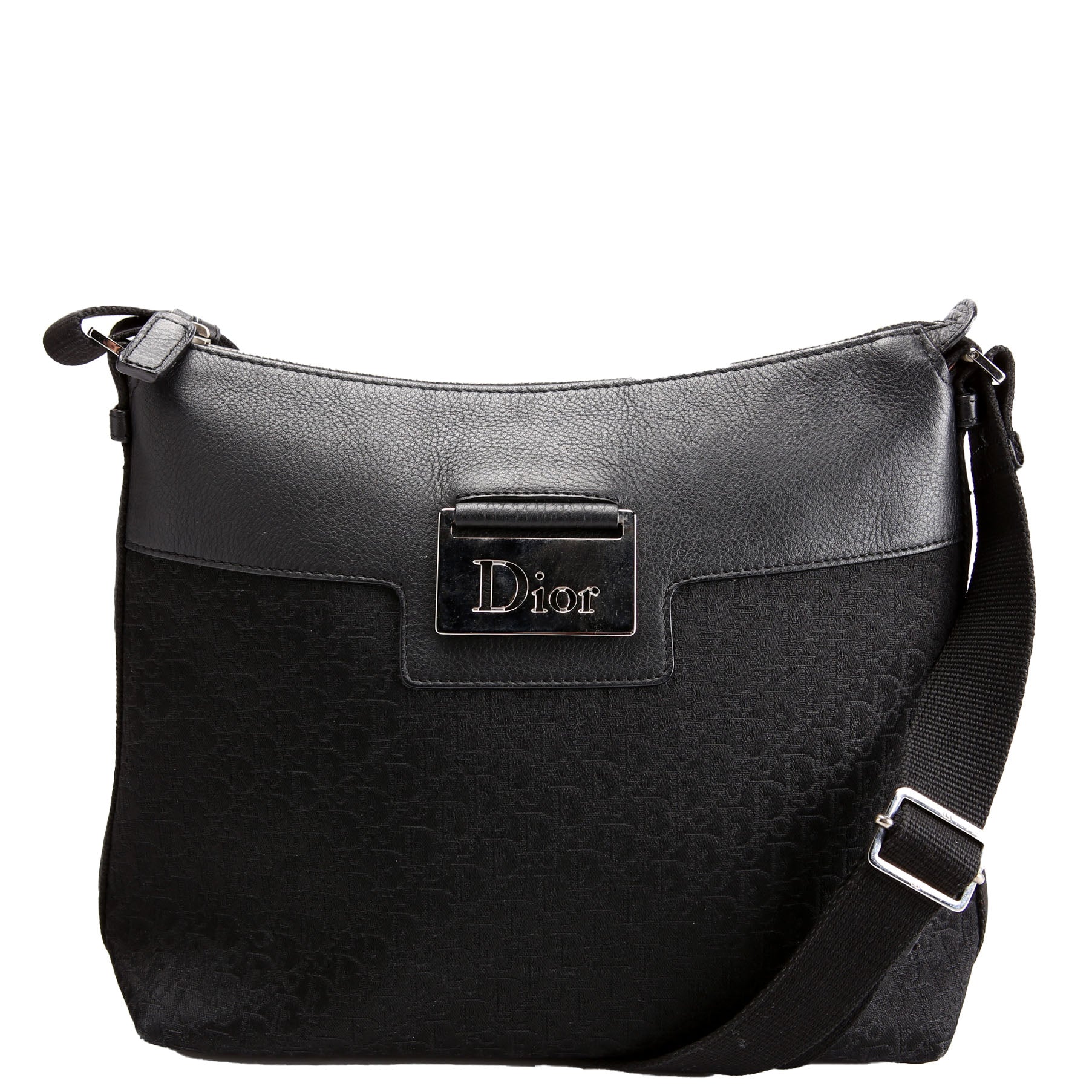 Dior Street Chic Trotter Canvas Messenger Black/Silver