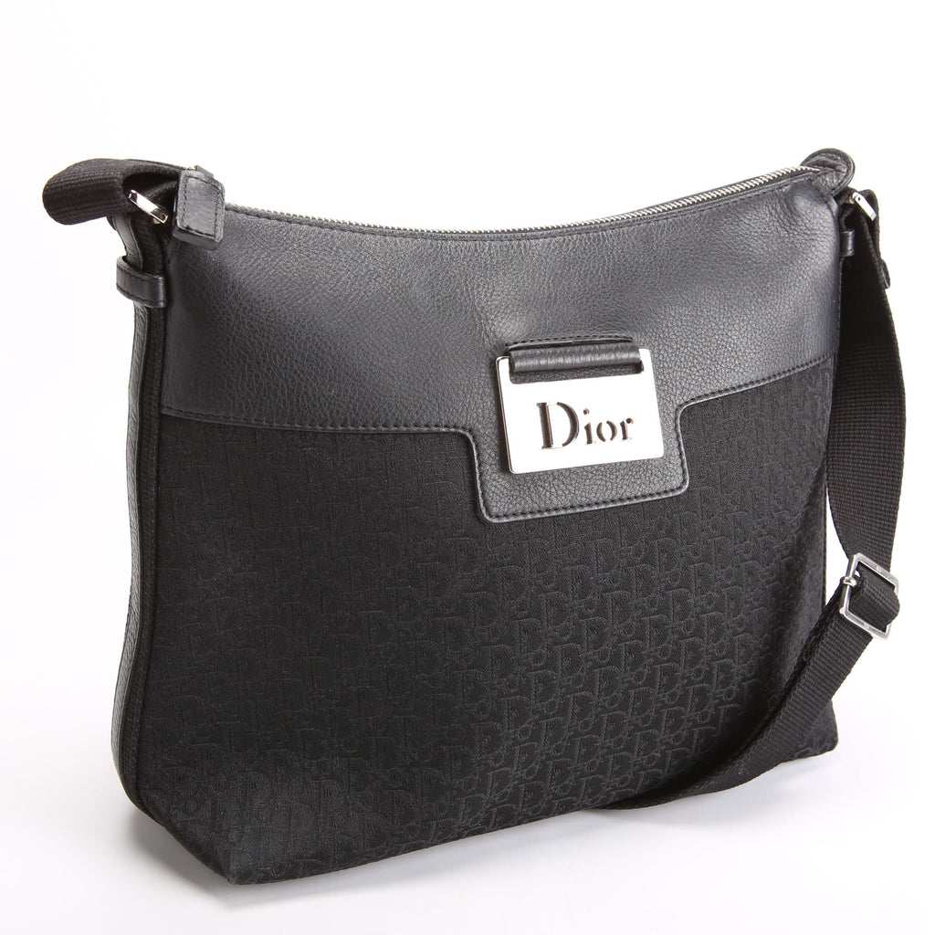 Dior Street Chic Trotter Canvas Messenger Black/Silver
