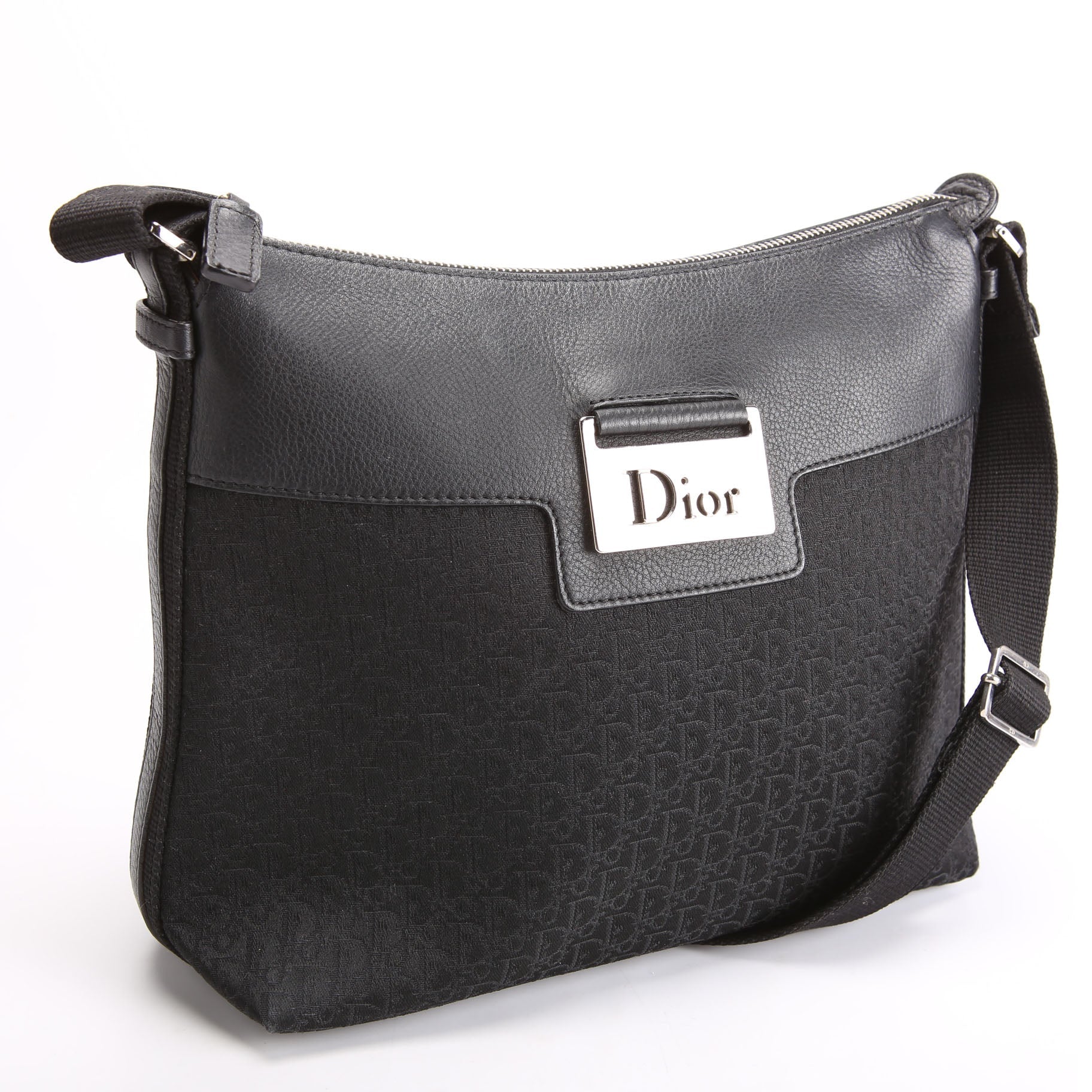 Dior Street Chic Trotter Canvas Messenger Black/Silver