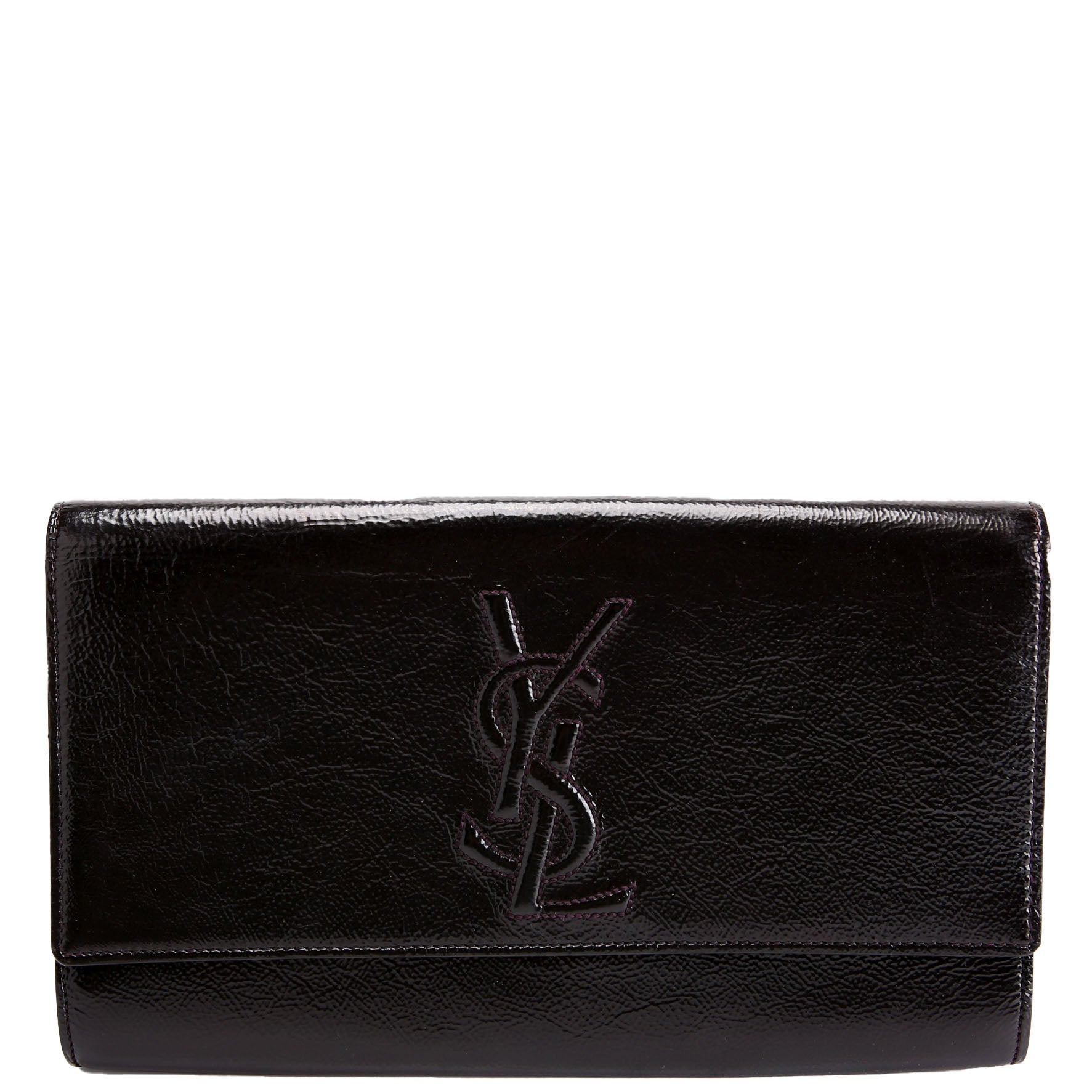 Belle De Jour Clutch Texture Patent 203855 Black