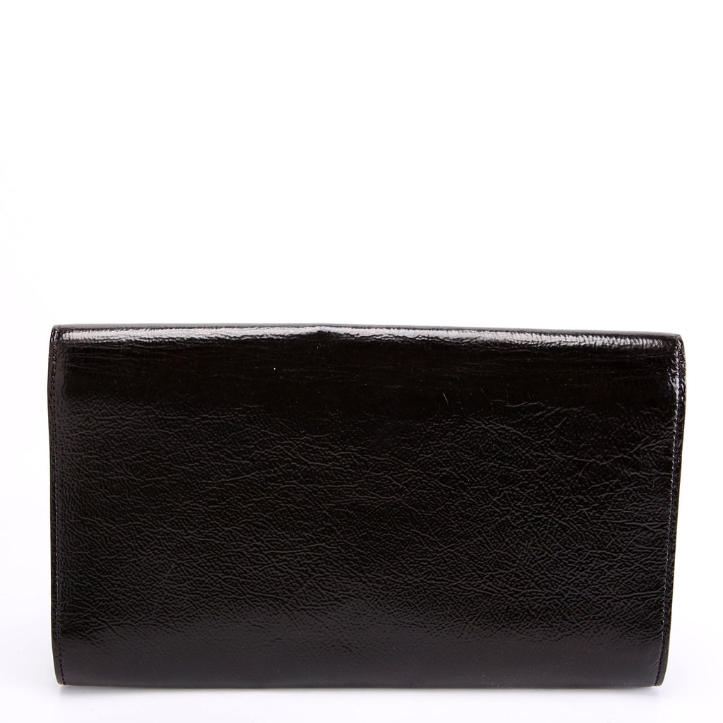 Belle De Jour Clutch Texture Patent 203855 Black