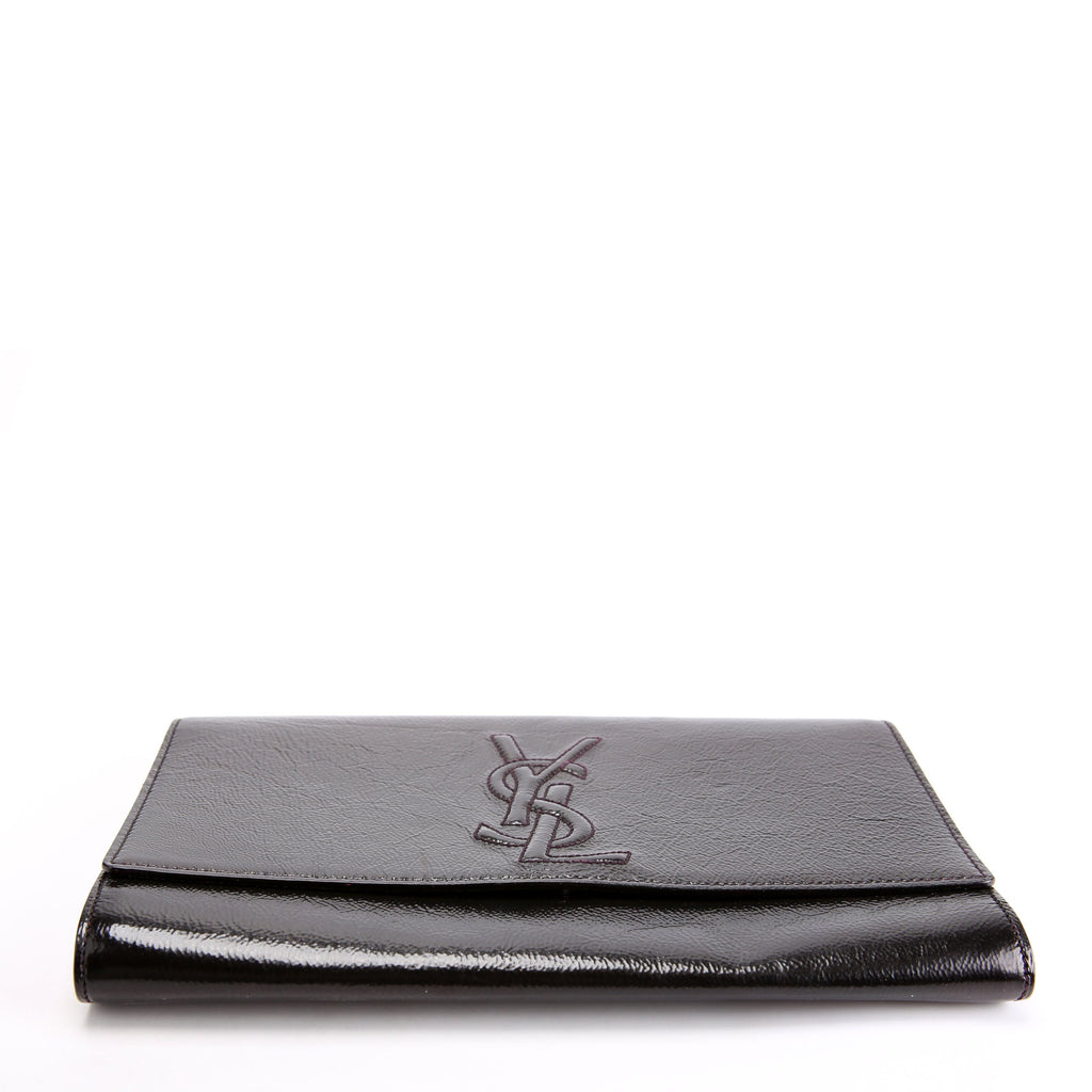 Belle De Jour Clutch Texture Patent 203855 Black
