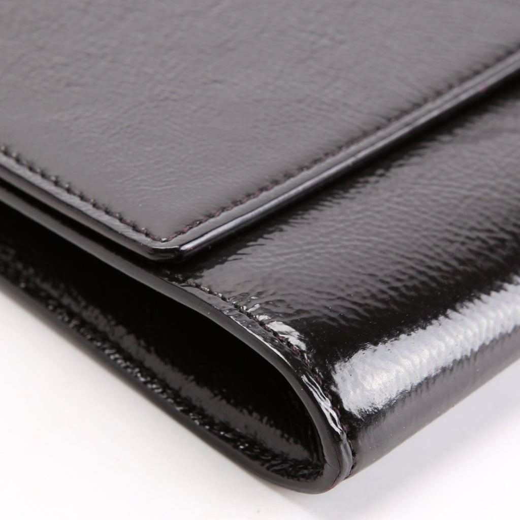 Belle De Jour Clutch Texture Patent 203855 Black